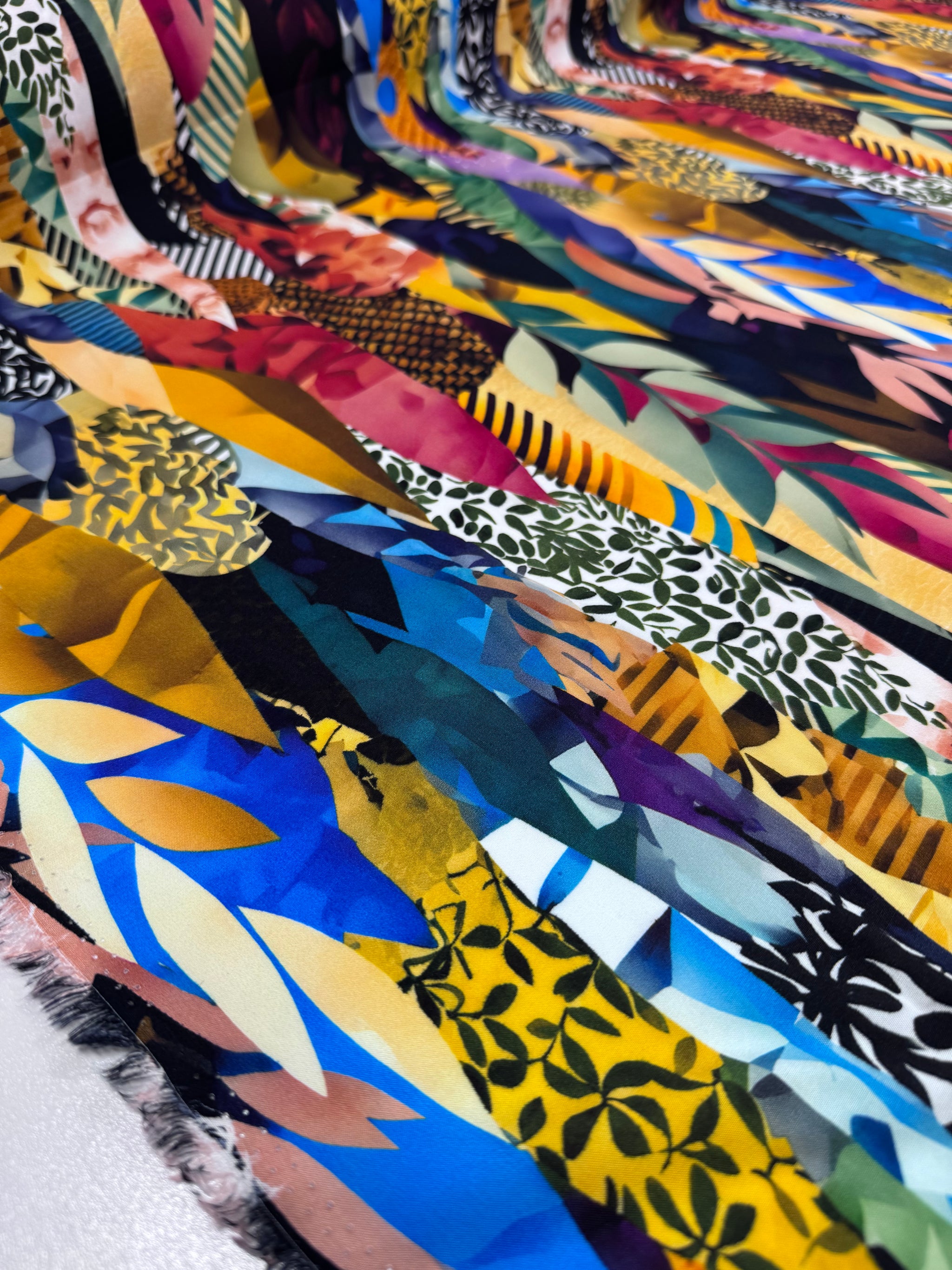 Designer Rayon - Tropical Mosaic - 145cm