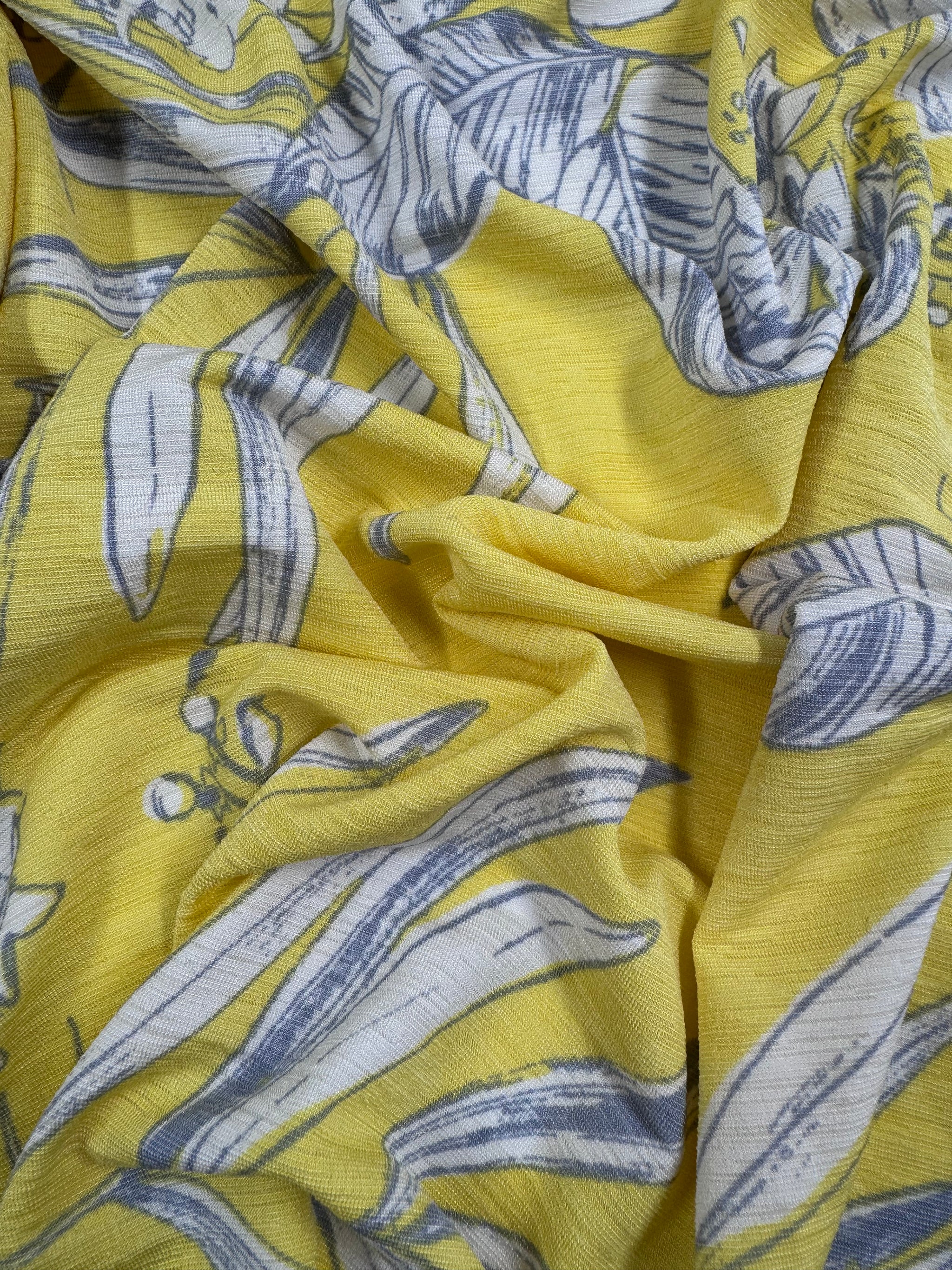 Designer Printed Lycra - Citrus Palm - 142cm