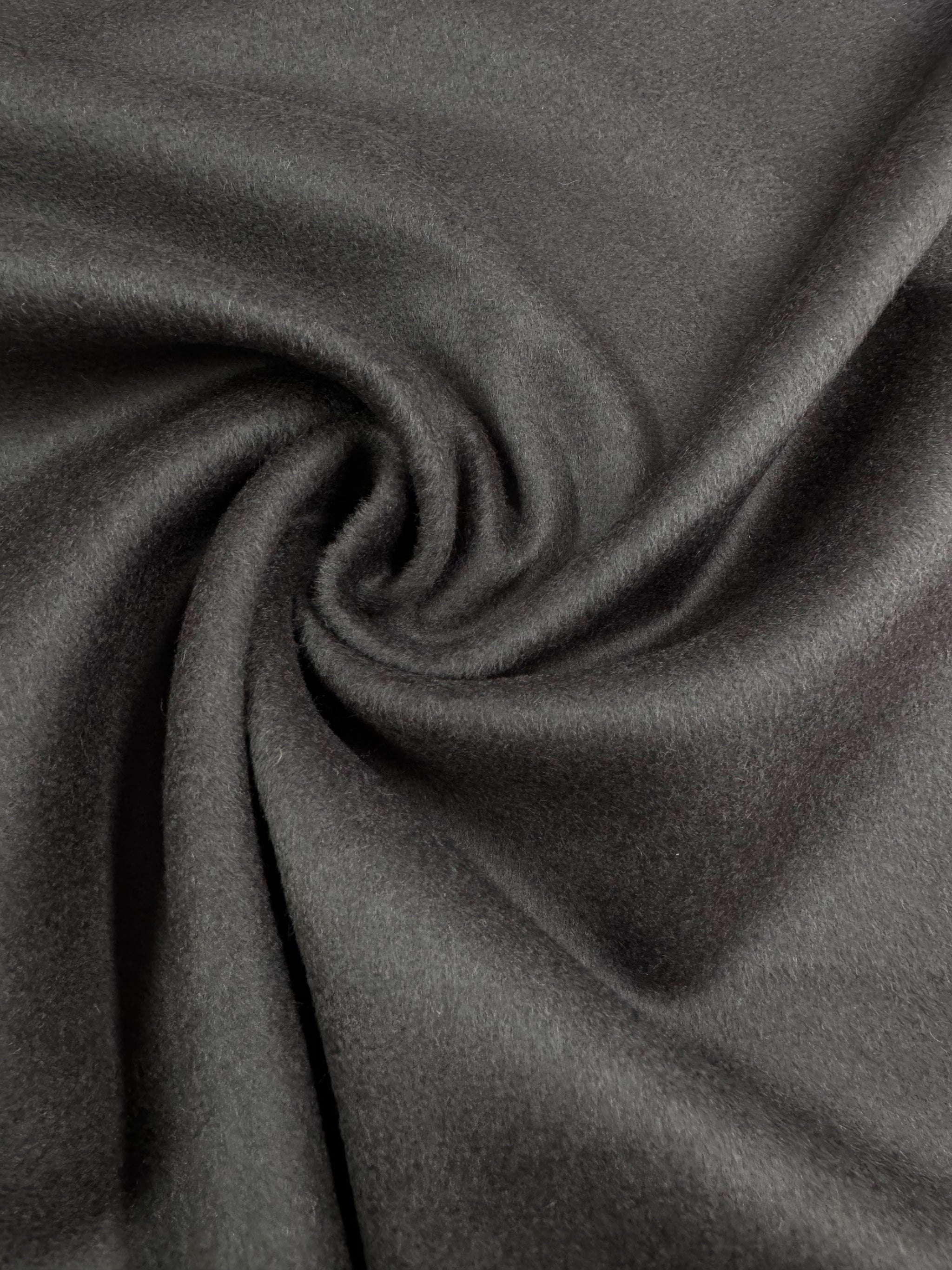 Wool Cashmere - Charcoal - 146cm