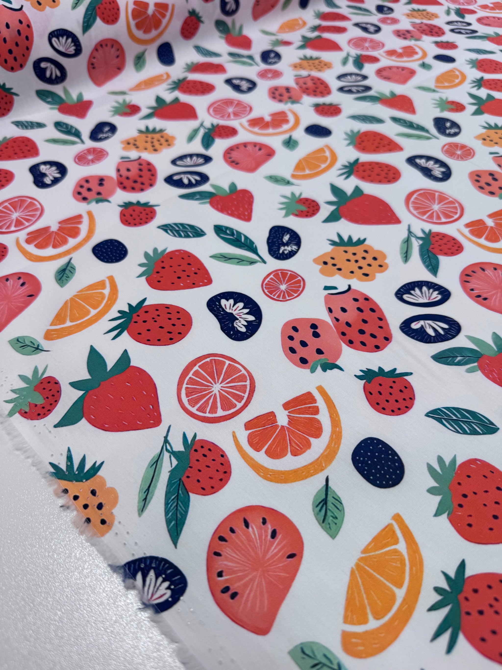 Printed Cotton - Berry Citrus - 150cm