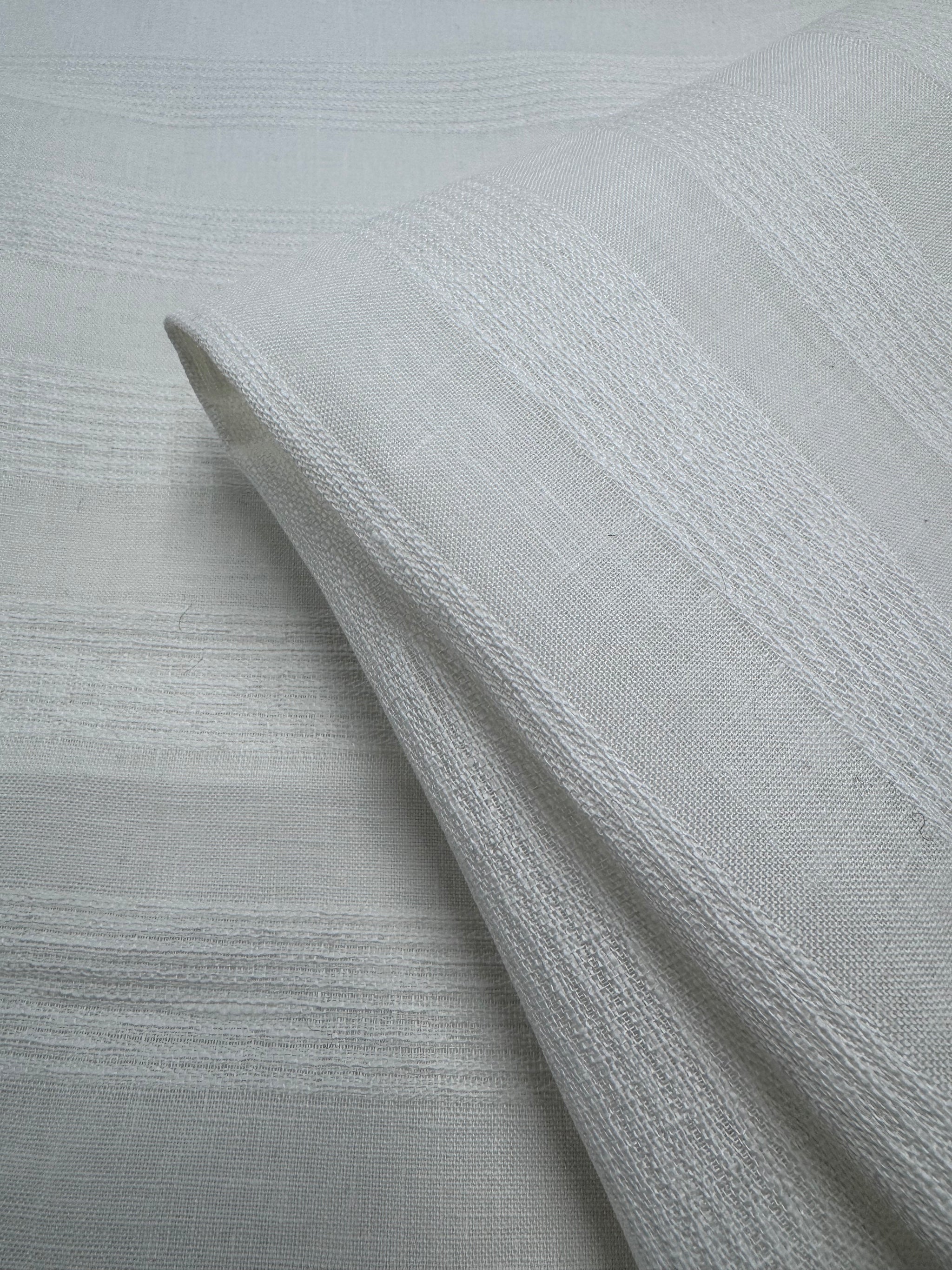 100% Pure Linen Flax - Ivory - 152Cm