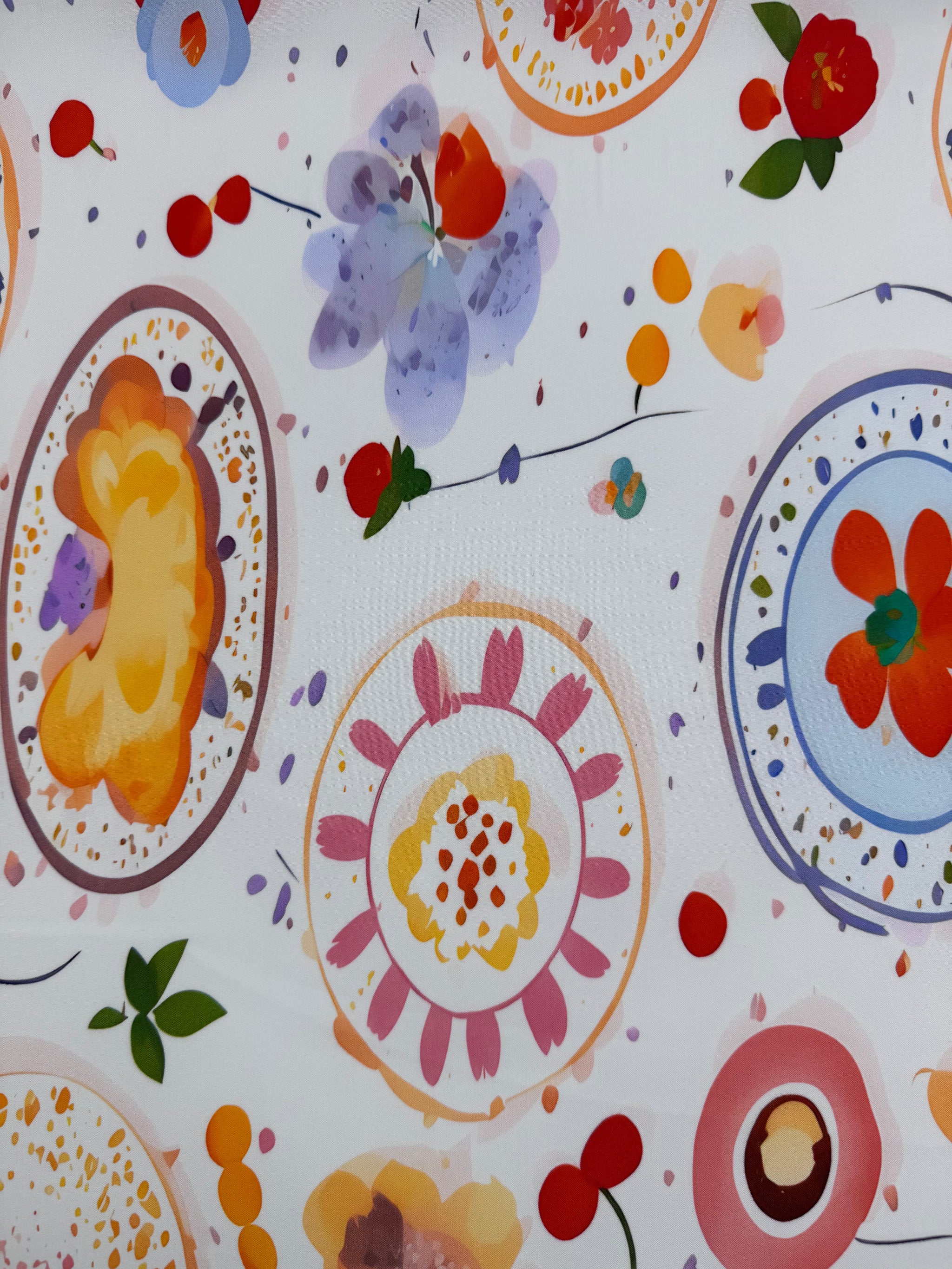 Silkyfall rayon
 - Fruit Whimsy - 145cm