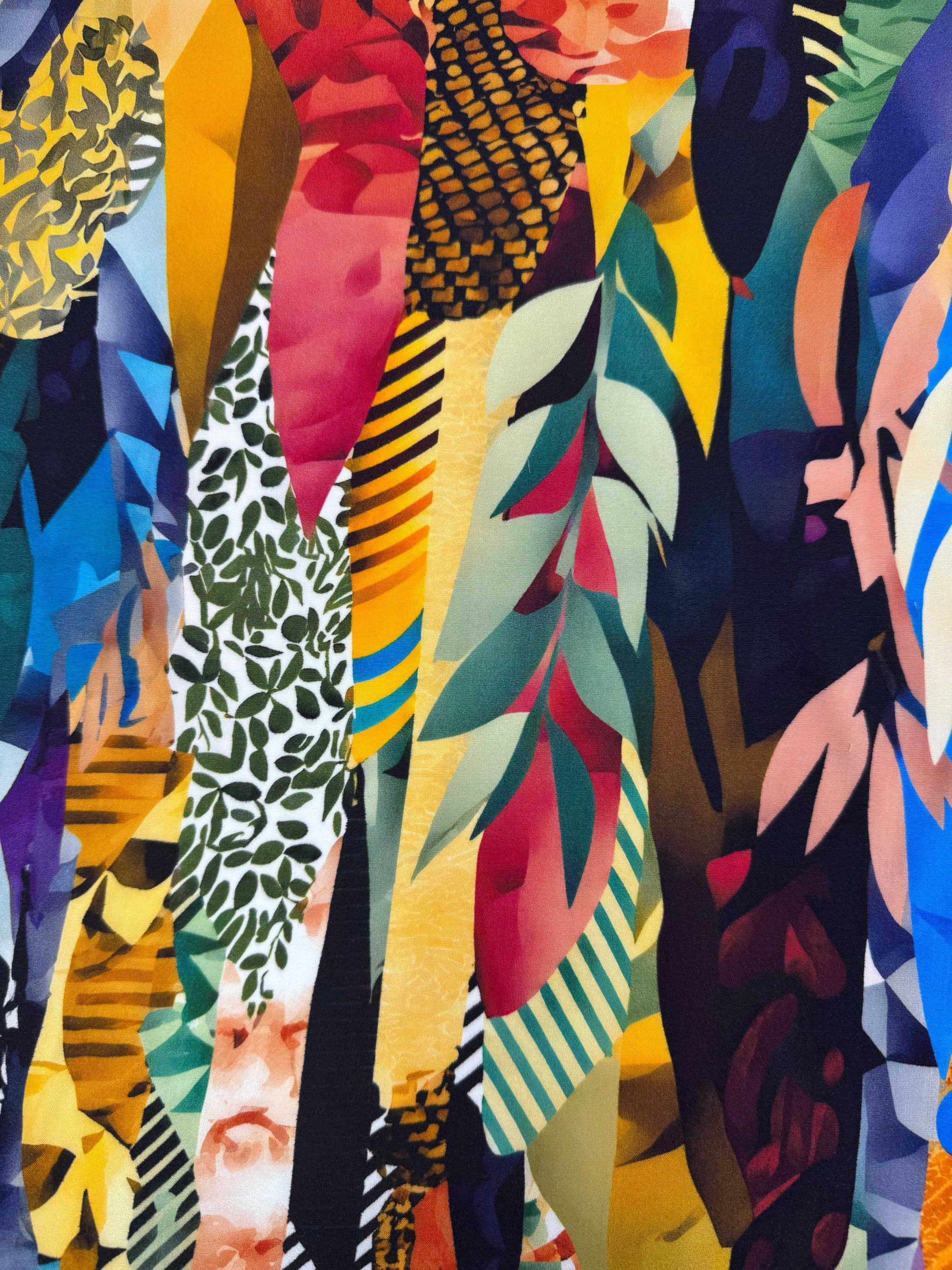 Designer Rayon - Tropical Mosaic - 145cm