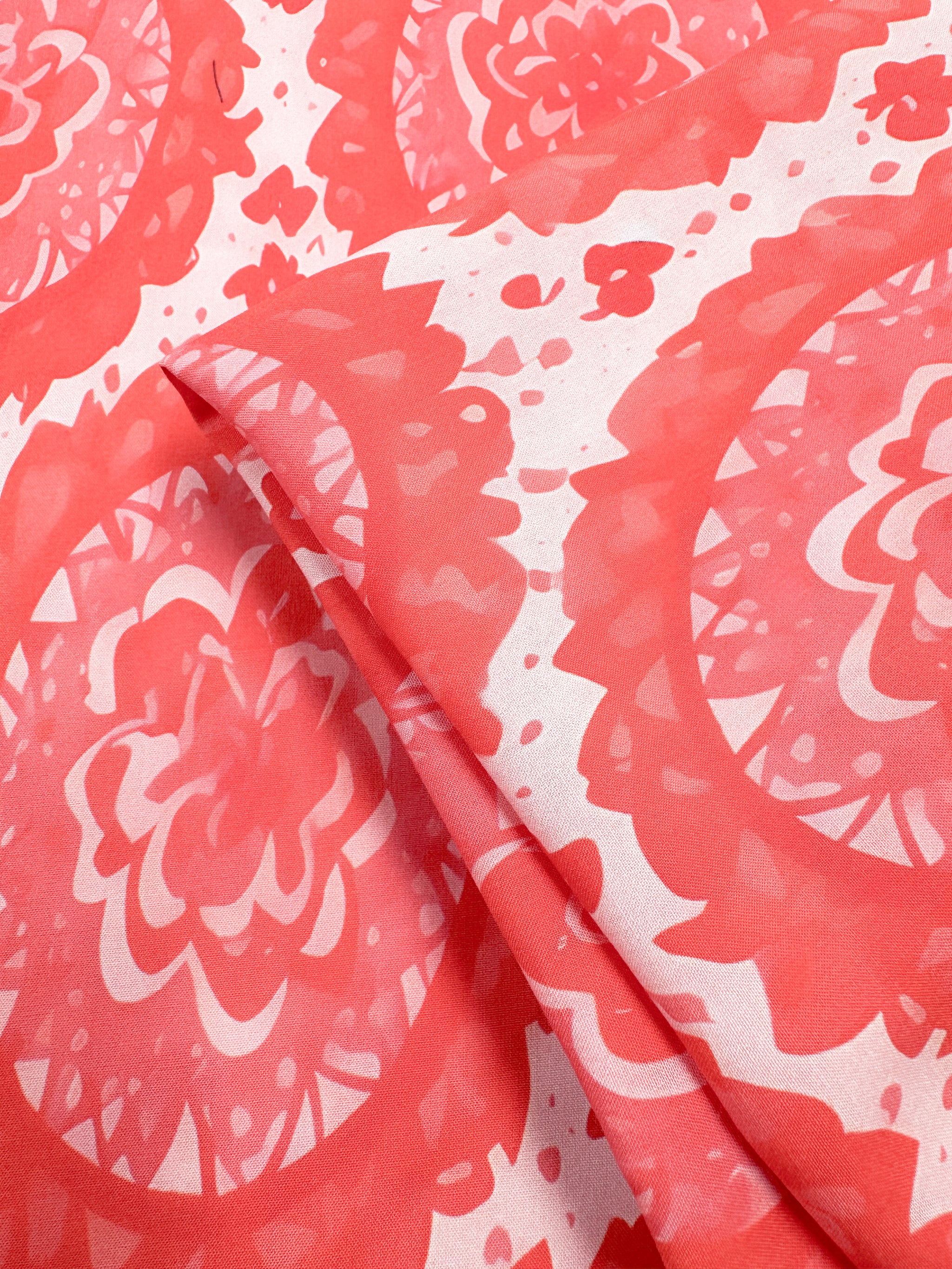 Silkyfall rayon
 - Peach Medallion - 145cm