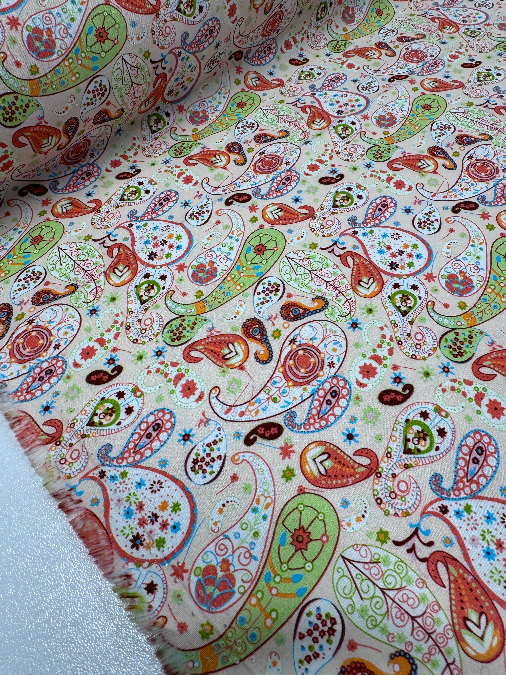 Printed Cotton - Outback Paisley - 150cm