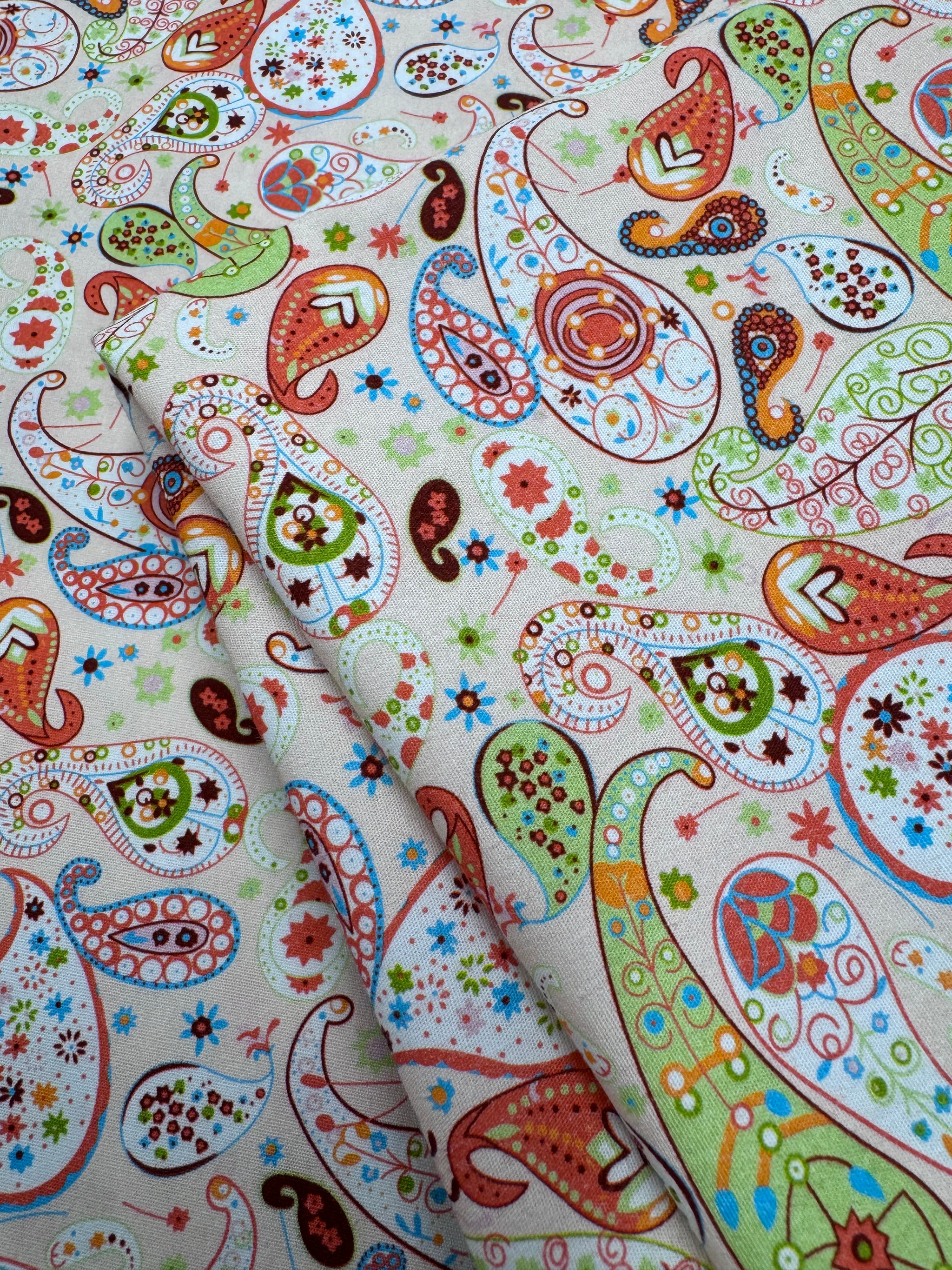 Printed Cotton - Outback Paisley - 150cm