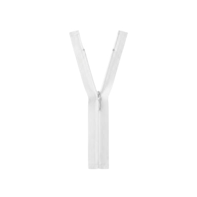 Invisible Zip - White - 30cm