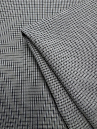 Poplin Taupe Check - 146cm