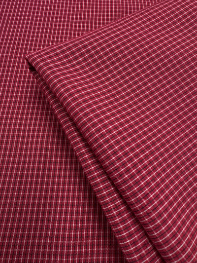 Poplin Merlot Check - 146cm