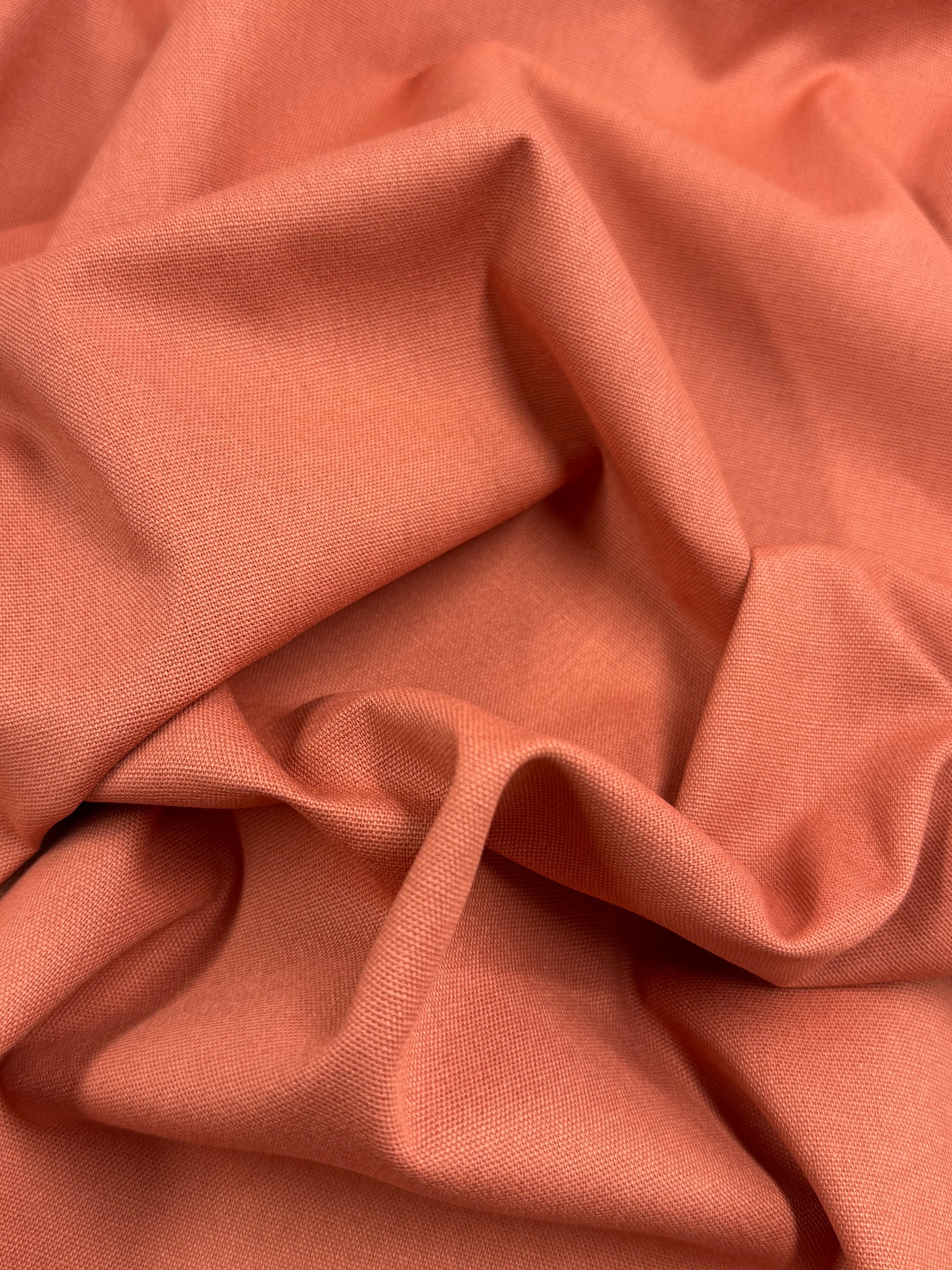 Linen Canvas - Burnt Ocher - 136cm