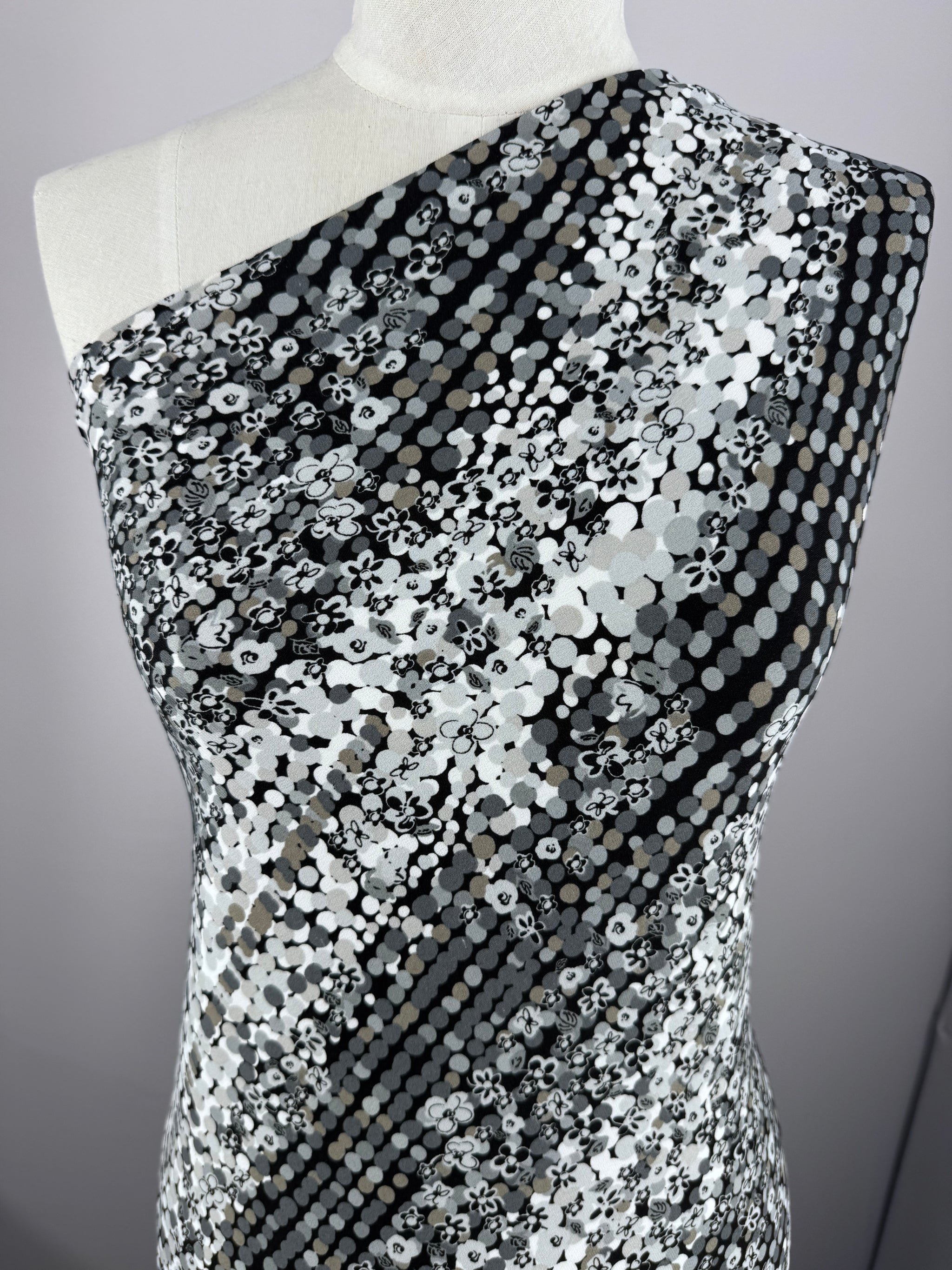 Printed Lycra - Abstract Flora - 150cm