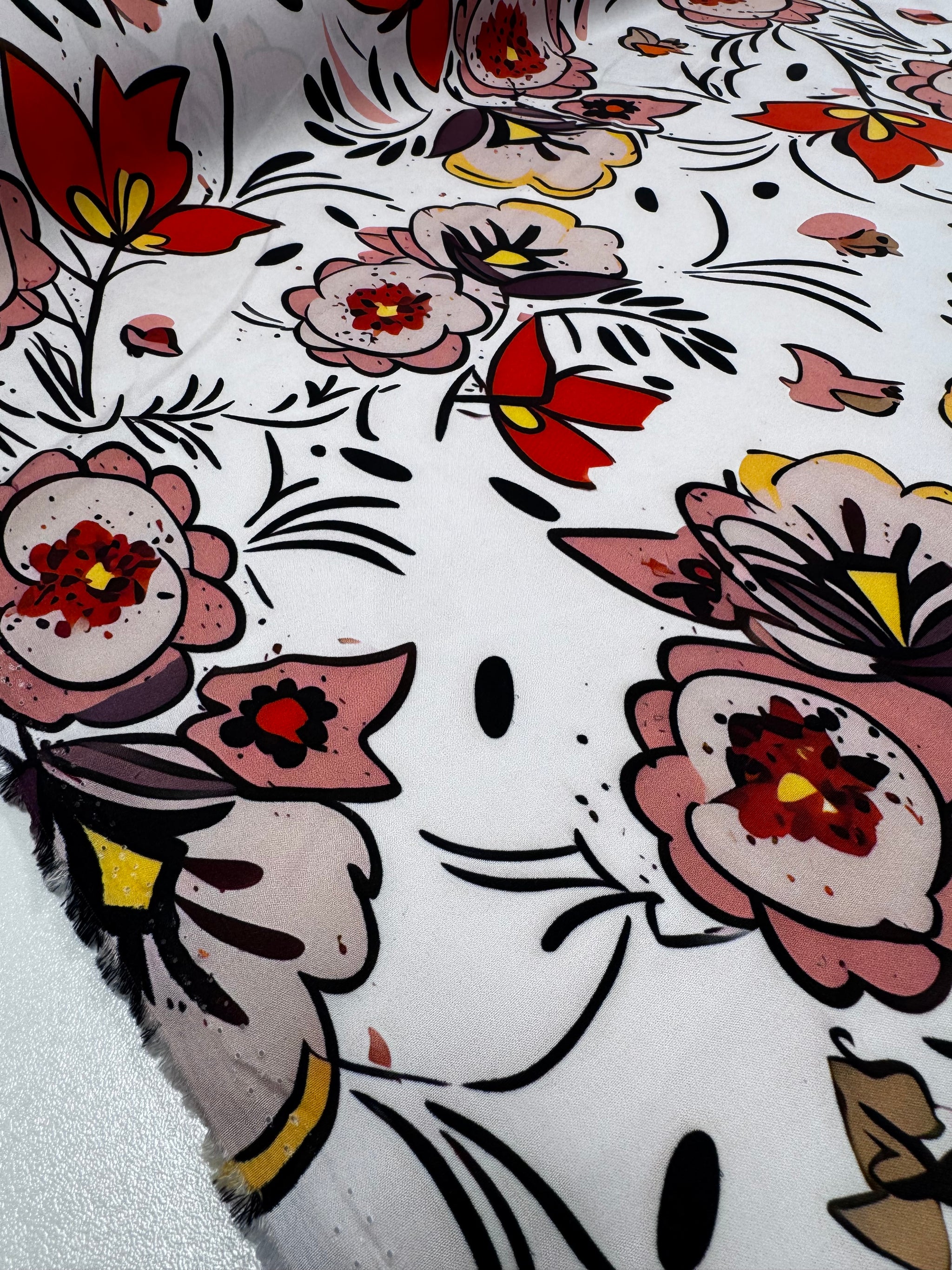 Designer Rayon - Meadow Sketch - 145cm