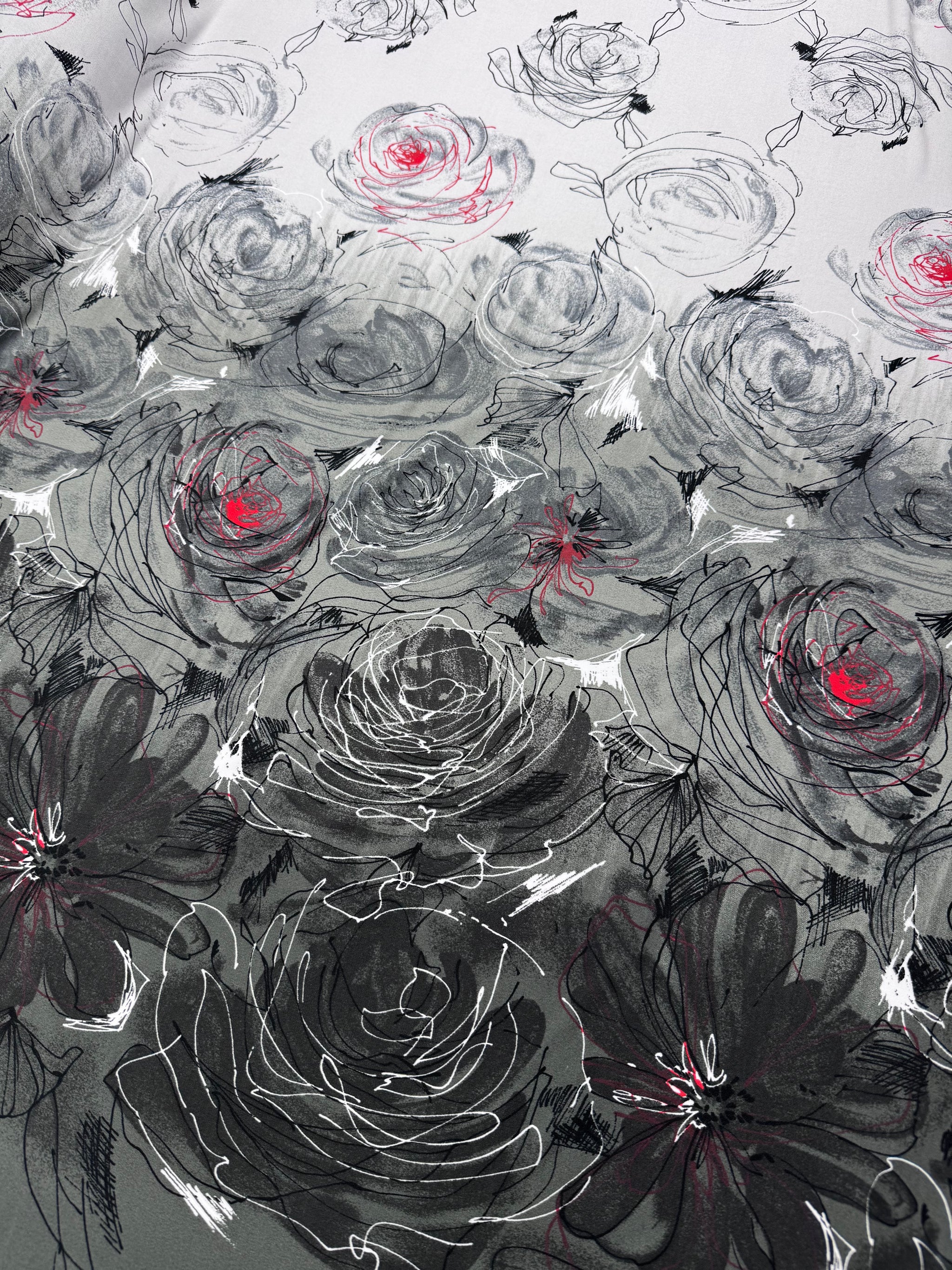 Designer Lycra - Nocturne Rose - 155cm