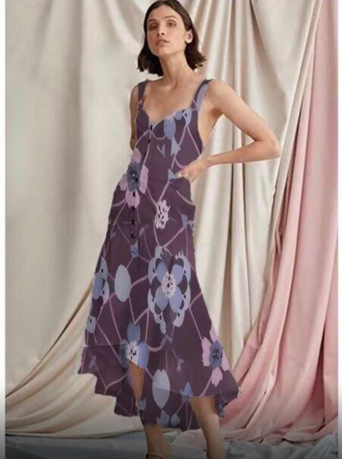 Designer Rayon - Luna Bloom - 144cm
