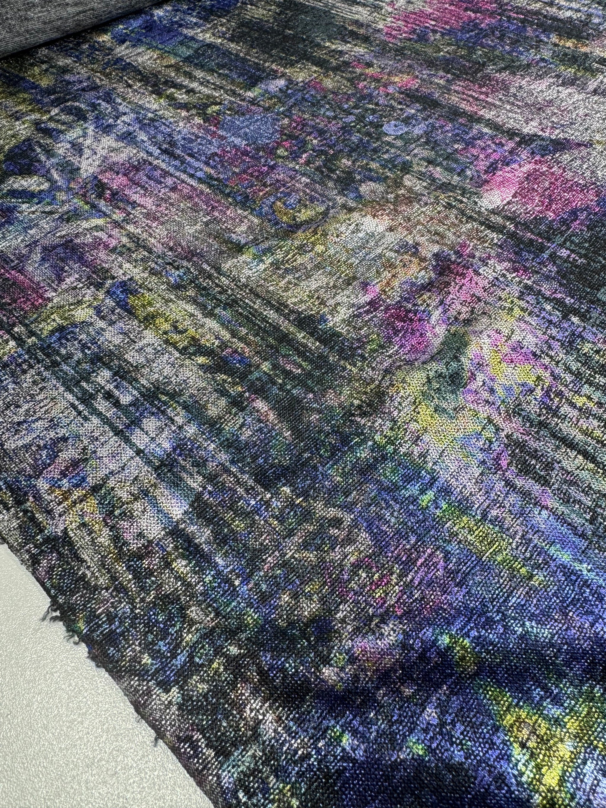 Metallic Knit Jersey - Titanium veil - 140cm