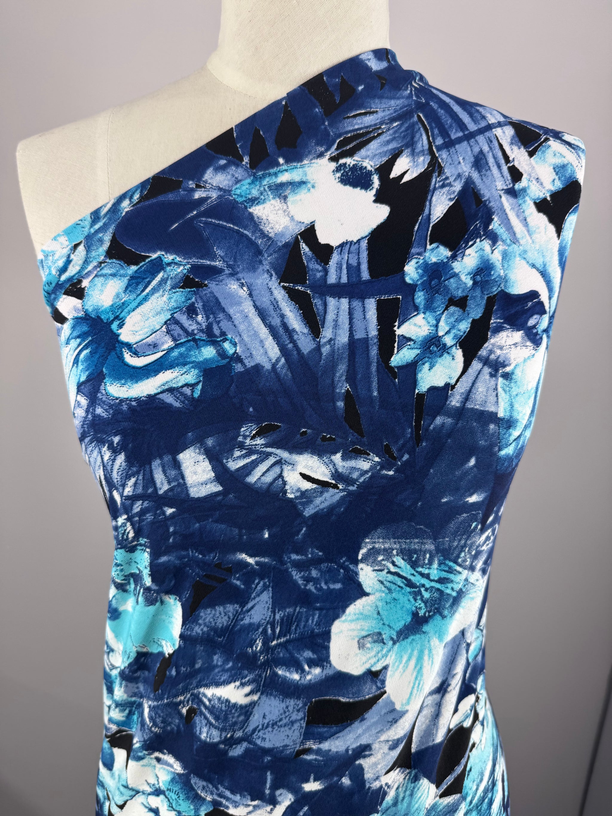 Designer Lycra - Twilight Flora - 150cm