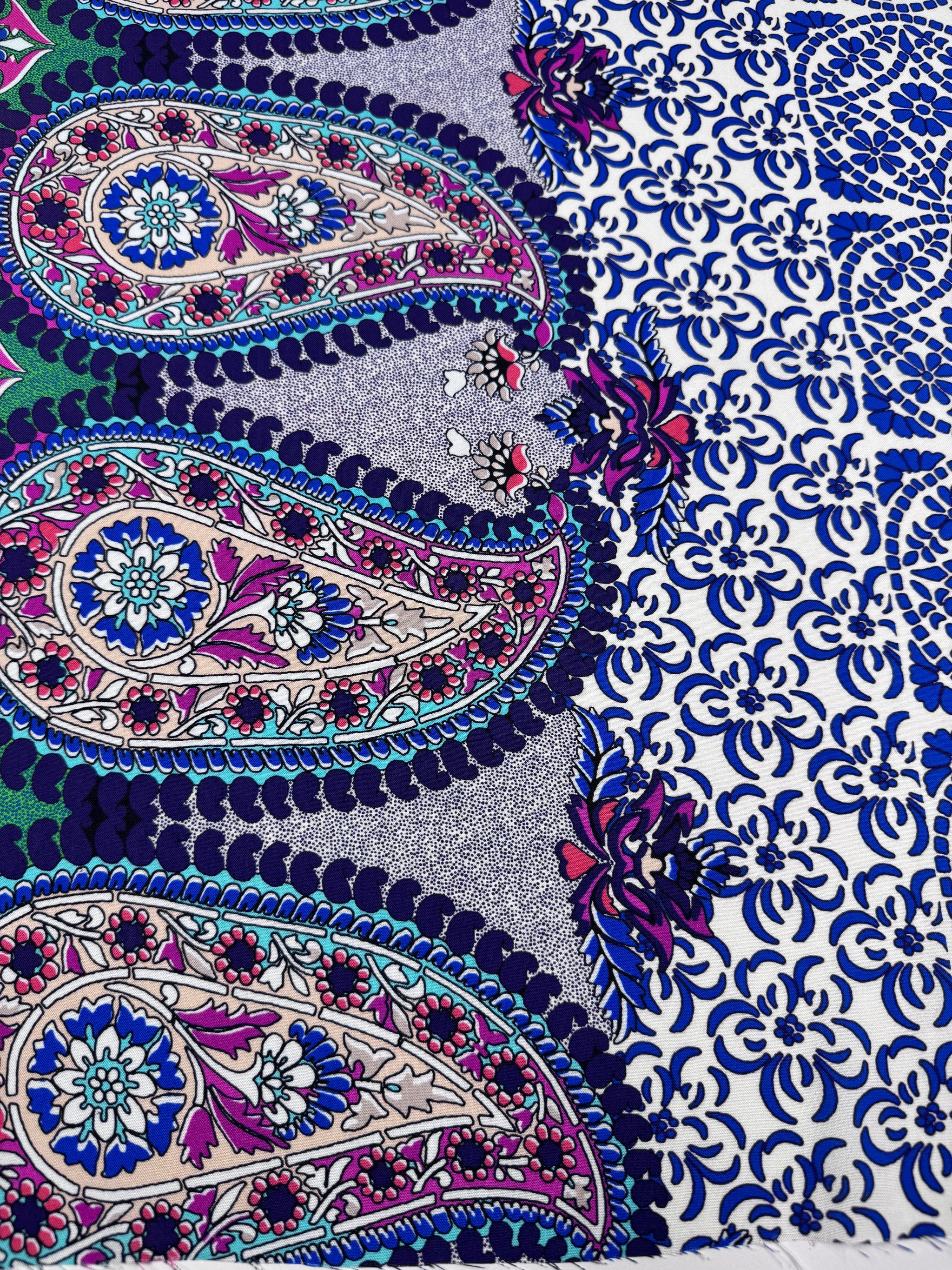 Border Viscose  - Moroccan Bloom - 144cm