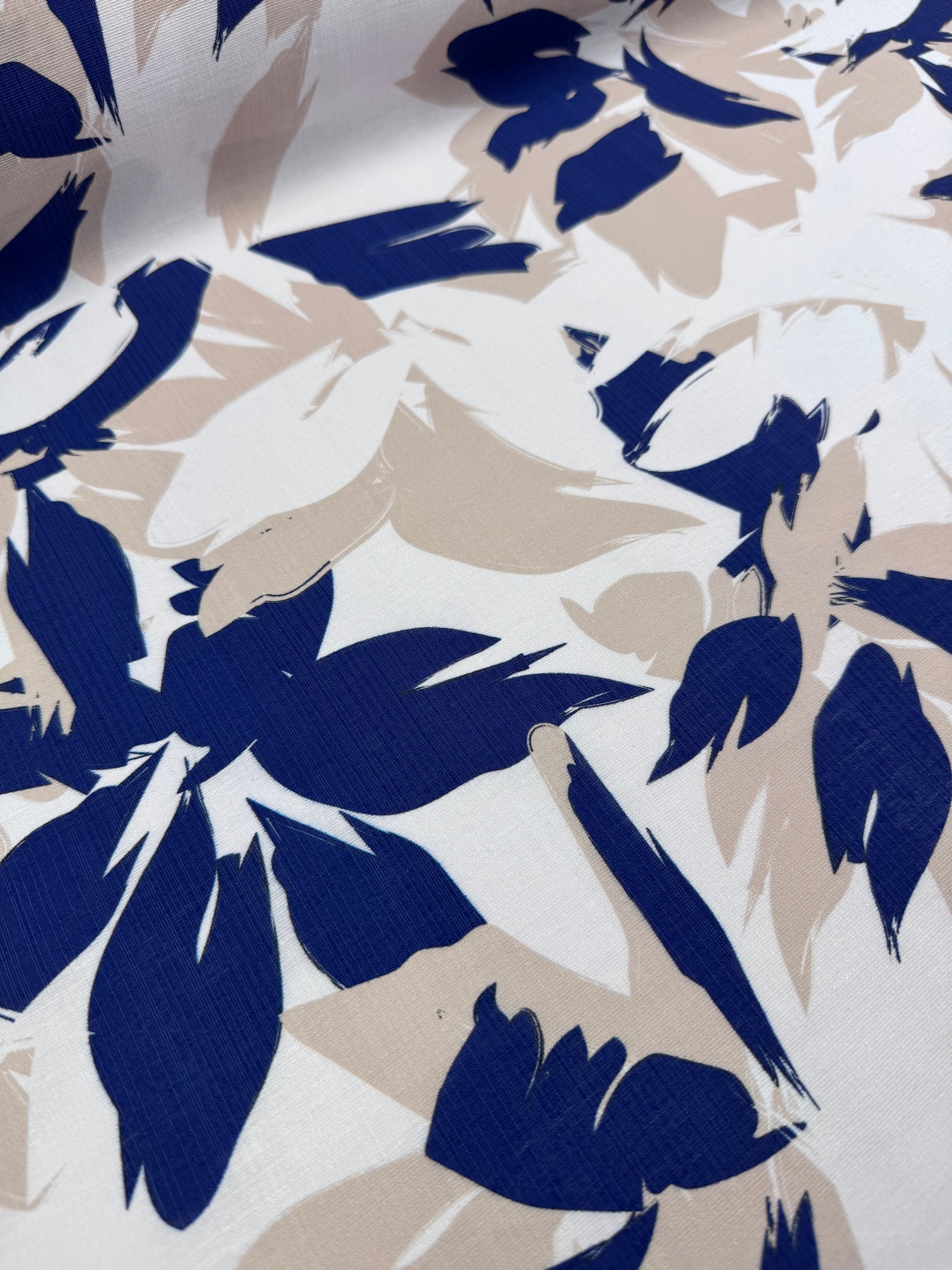 Linen Blend - Navy Bay - 152cm