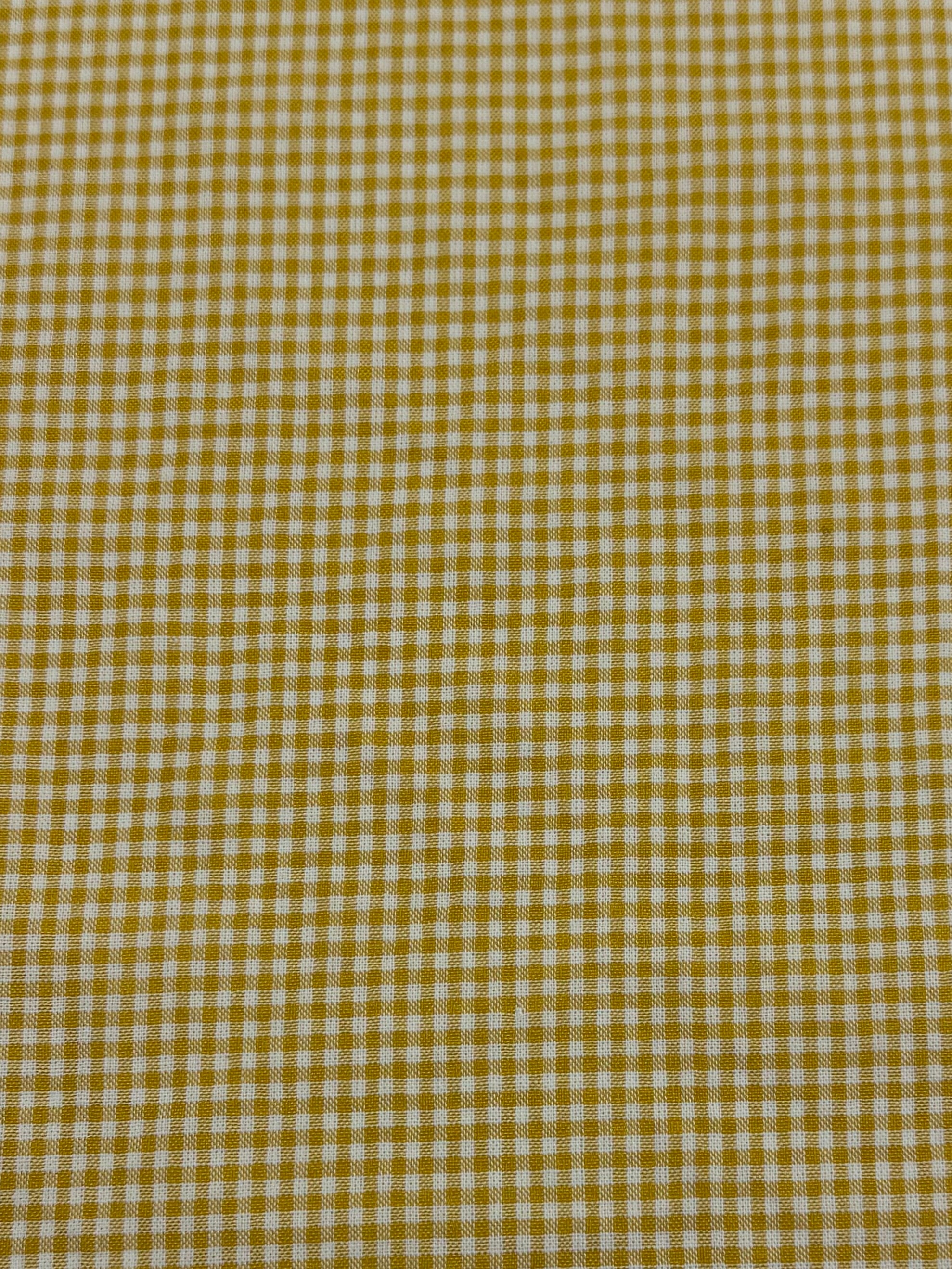Linen Blend - Mini Banana & White  - 145cm