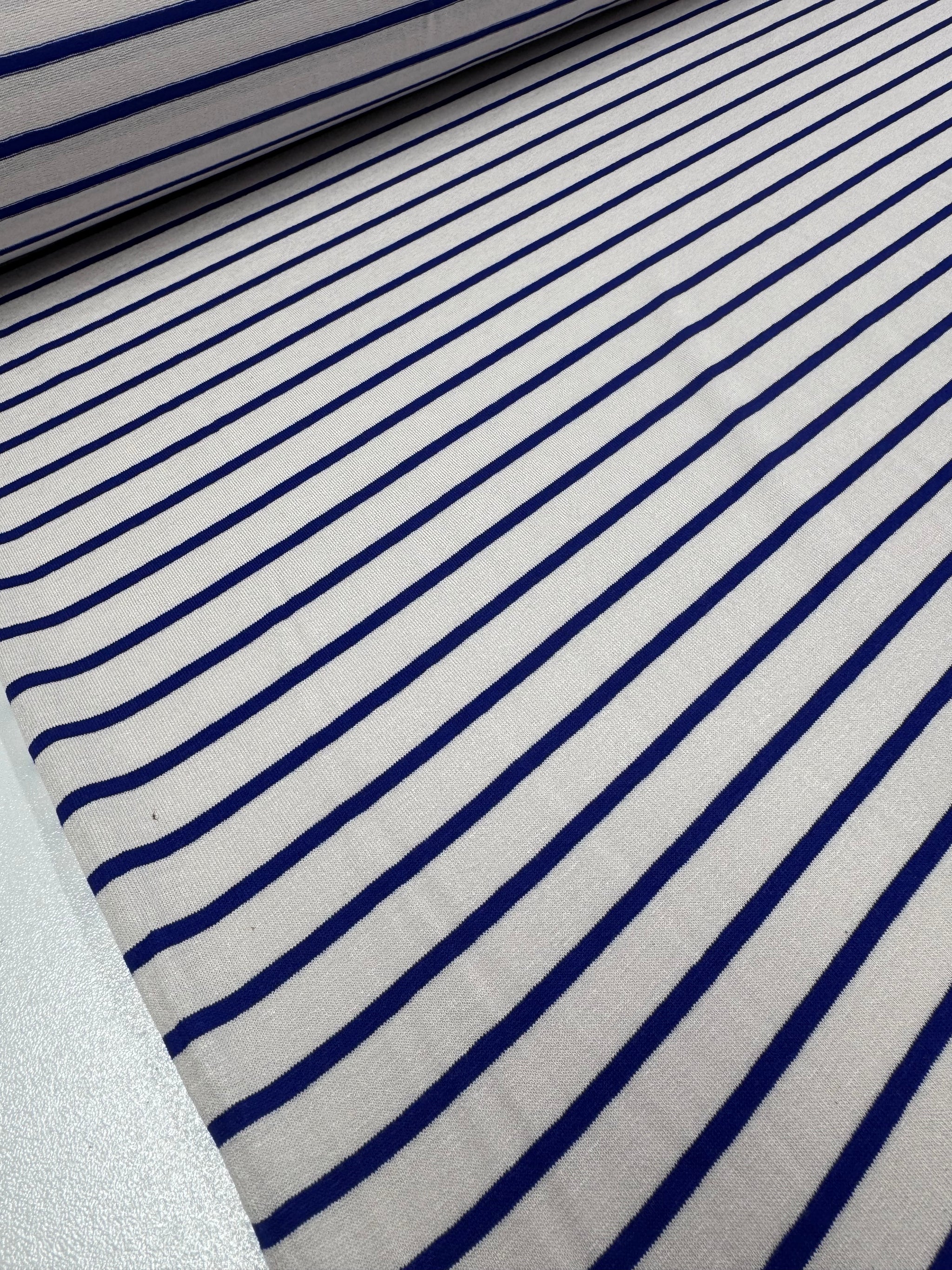 Cotton Lycra - Royal / Beige - 150cm