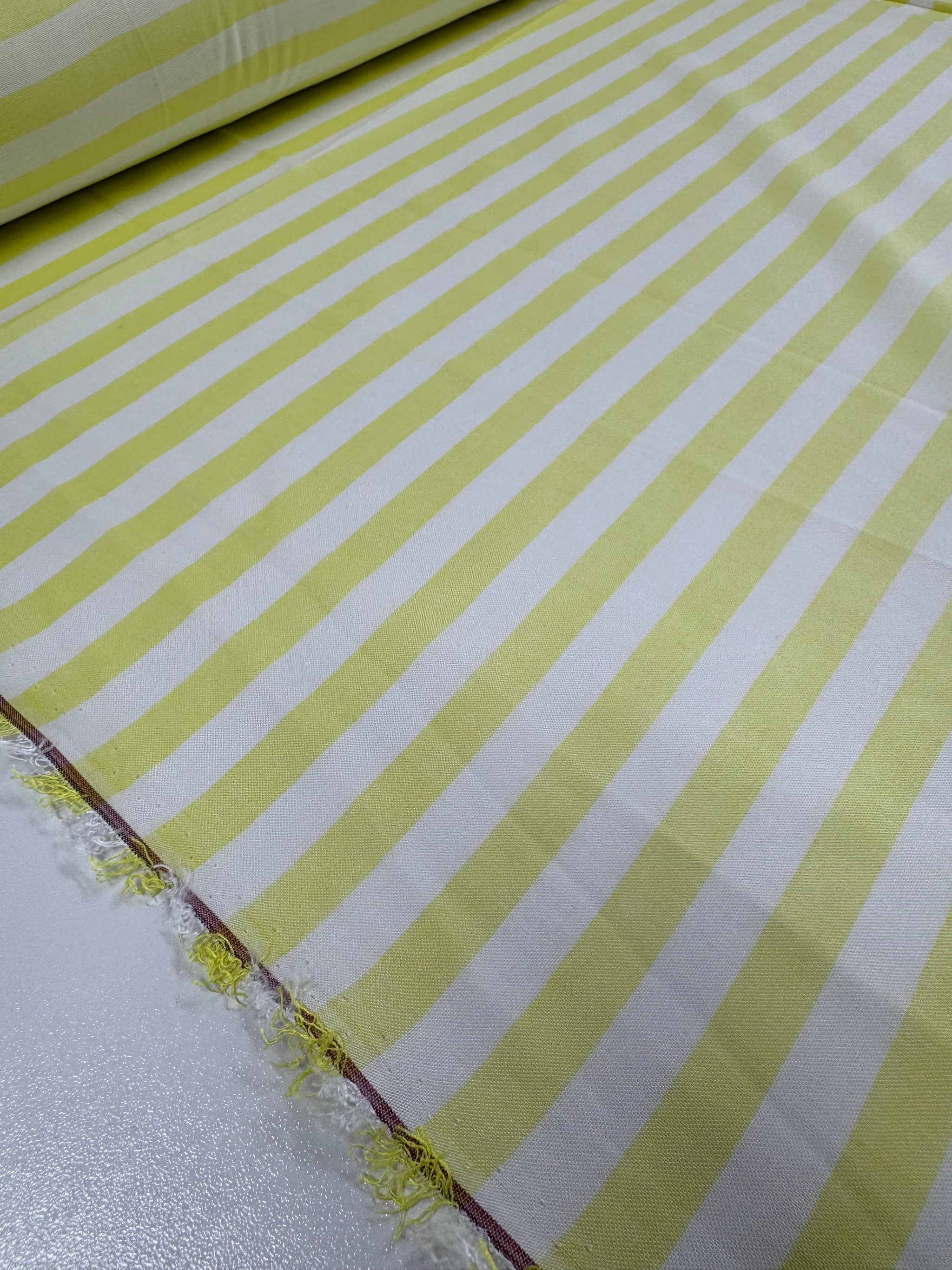 Cotton Voile - Yellow & white - 145cm