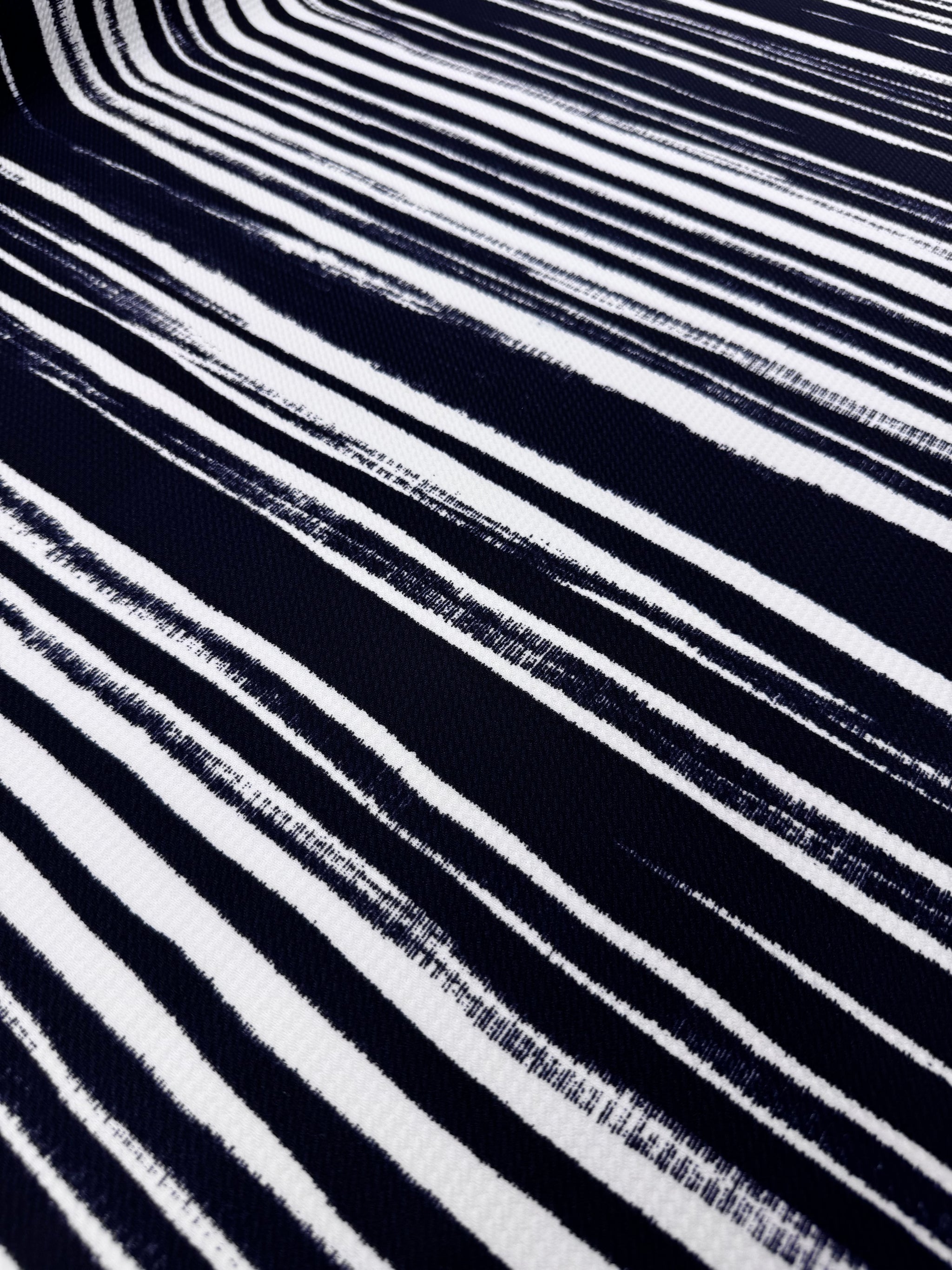 Calender Knit - Ink Stripe - 145cm