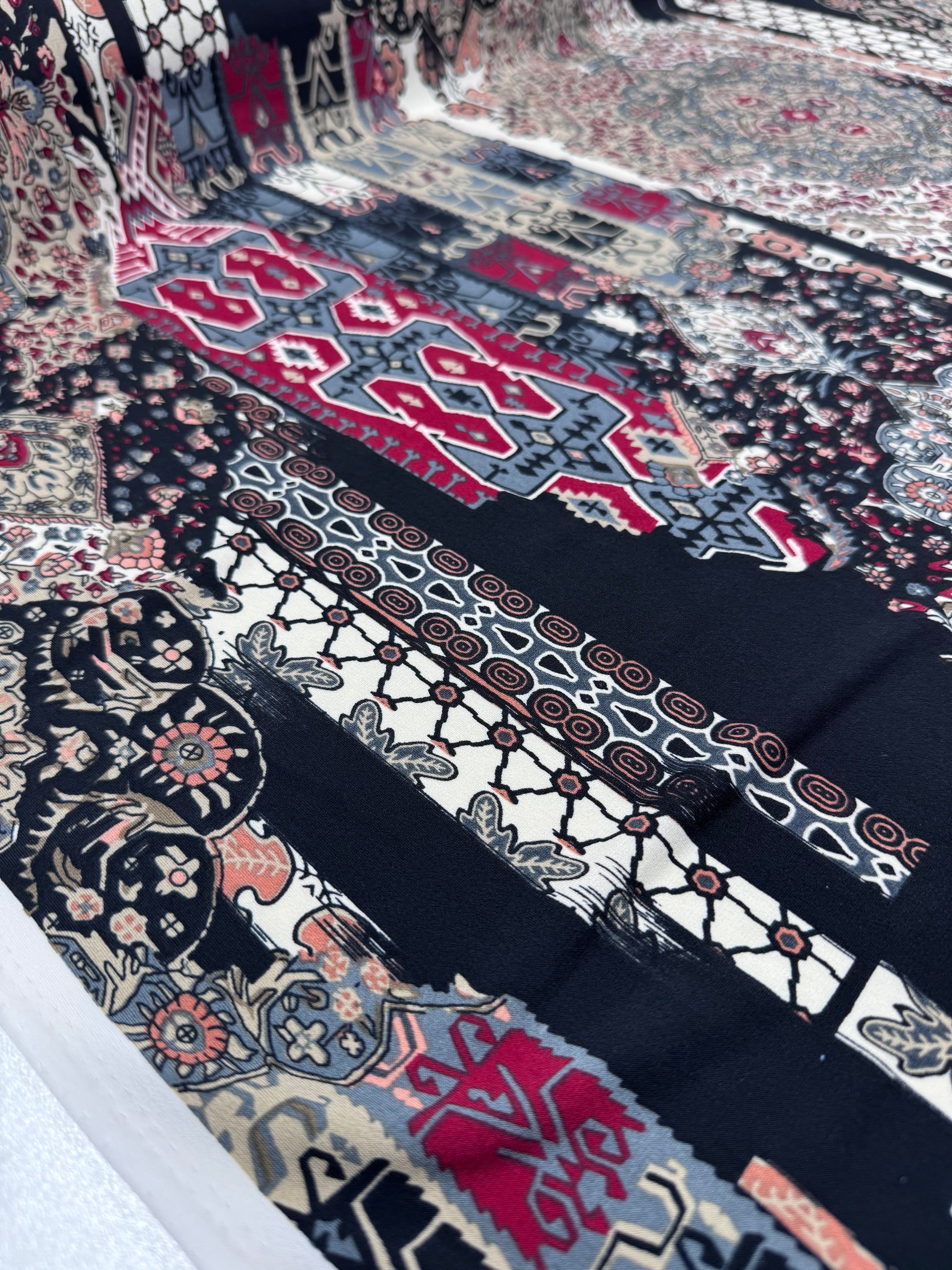 Designer Printed Lycra - Tribal Echo - 148cm