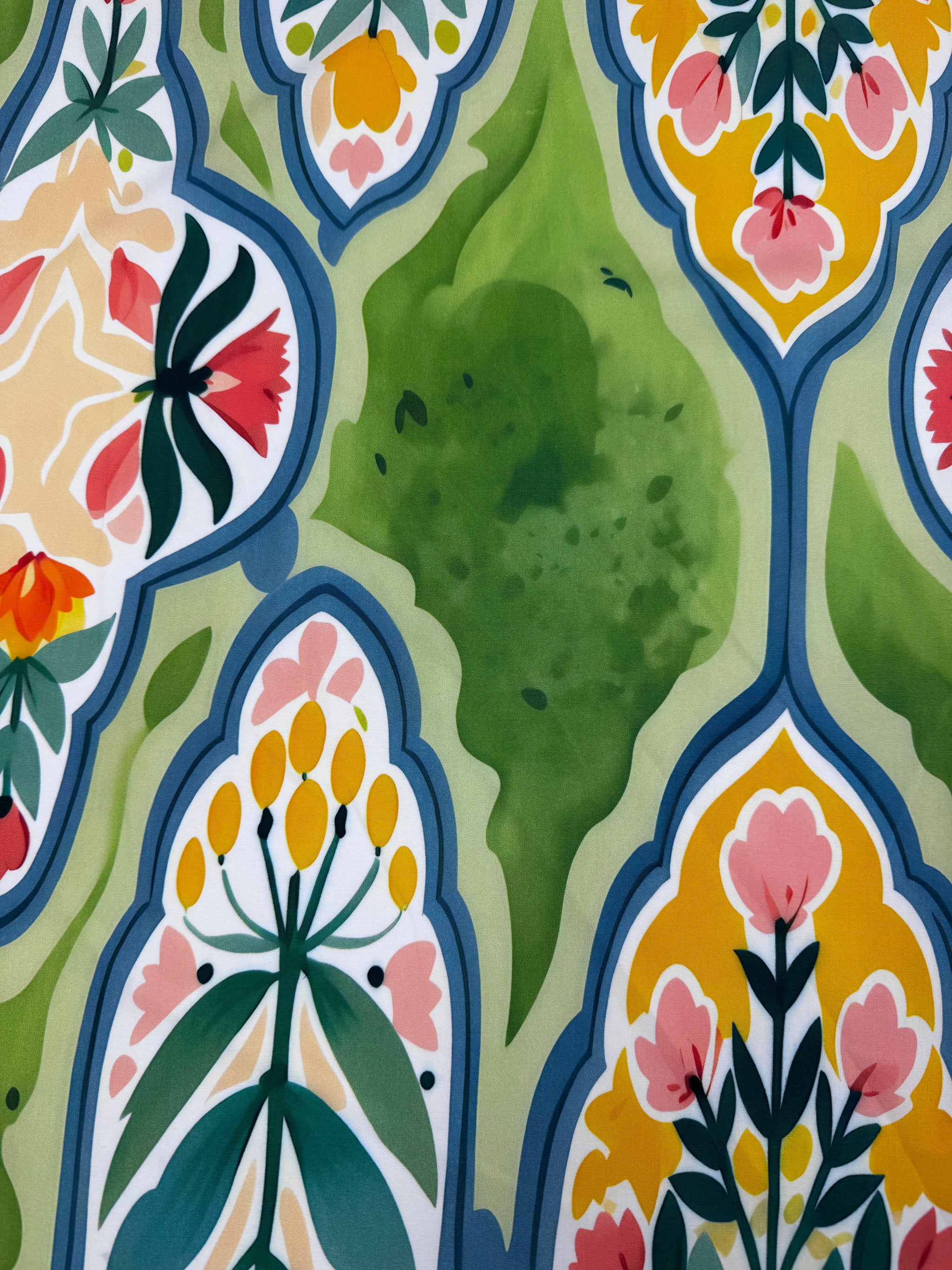 Designer Rayon - Boho Floral - 145cm