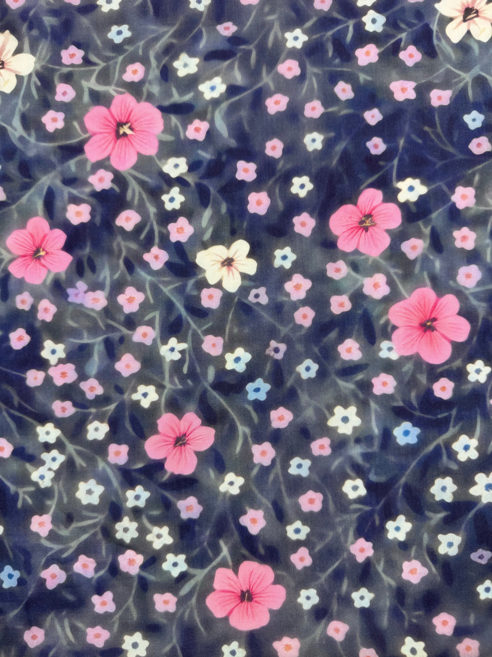 Silkyfall rayon - Nocturne Pink - 150cm