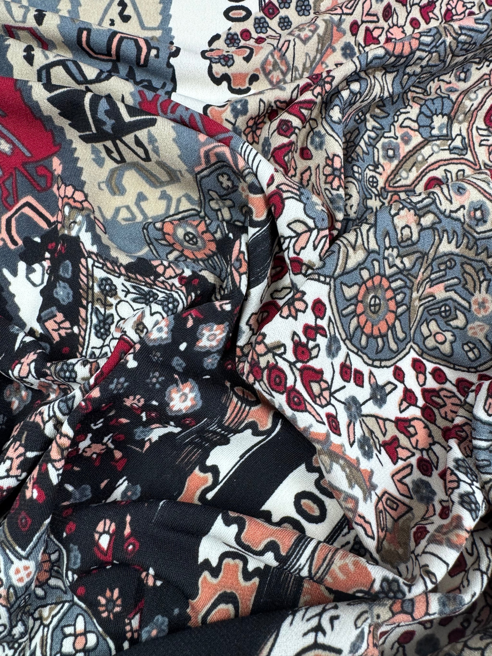 Designer Printed Lycra - Tribal Echo - 148cm