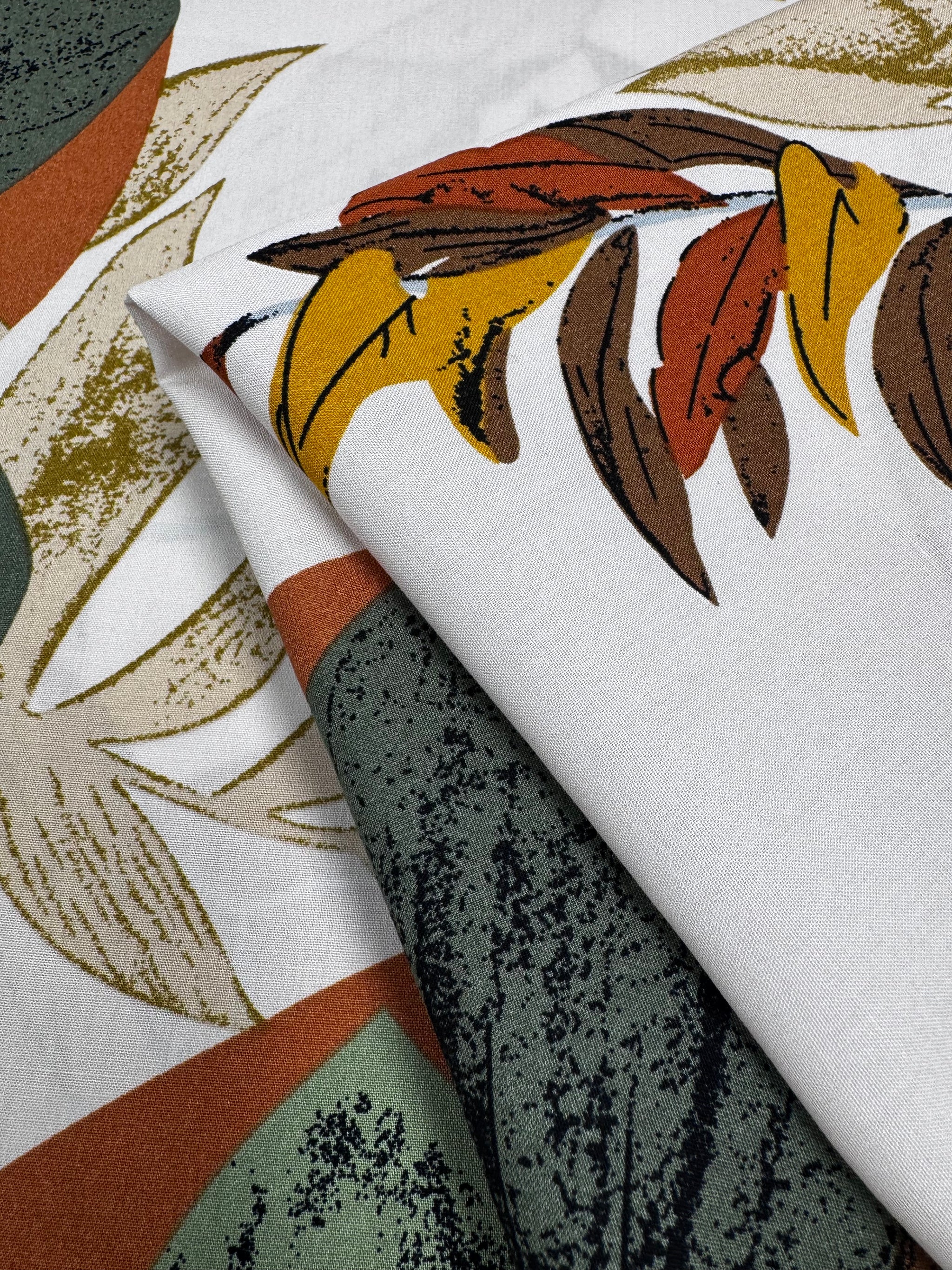 Designer Rayon - Desert Leaves - 145cm