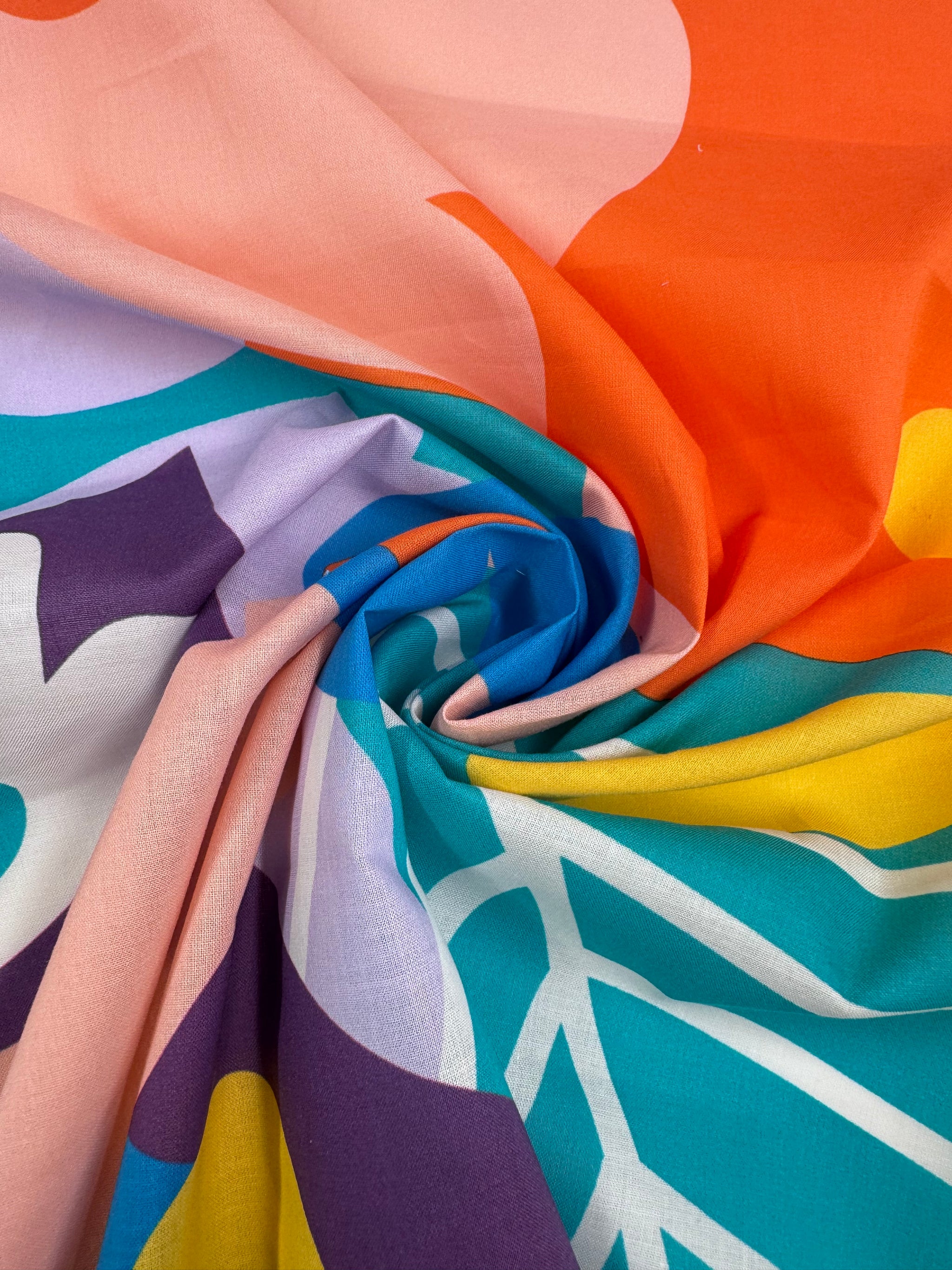 Cotton Voile - Abstract Bloom - 145cm