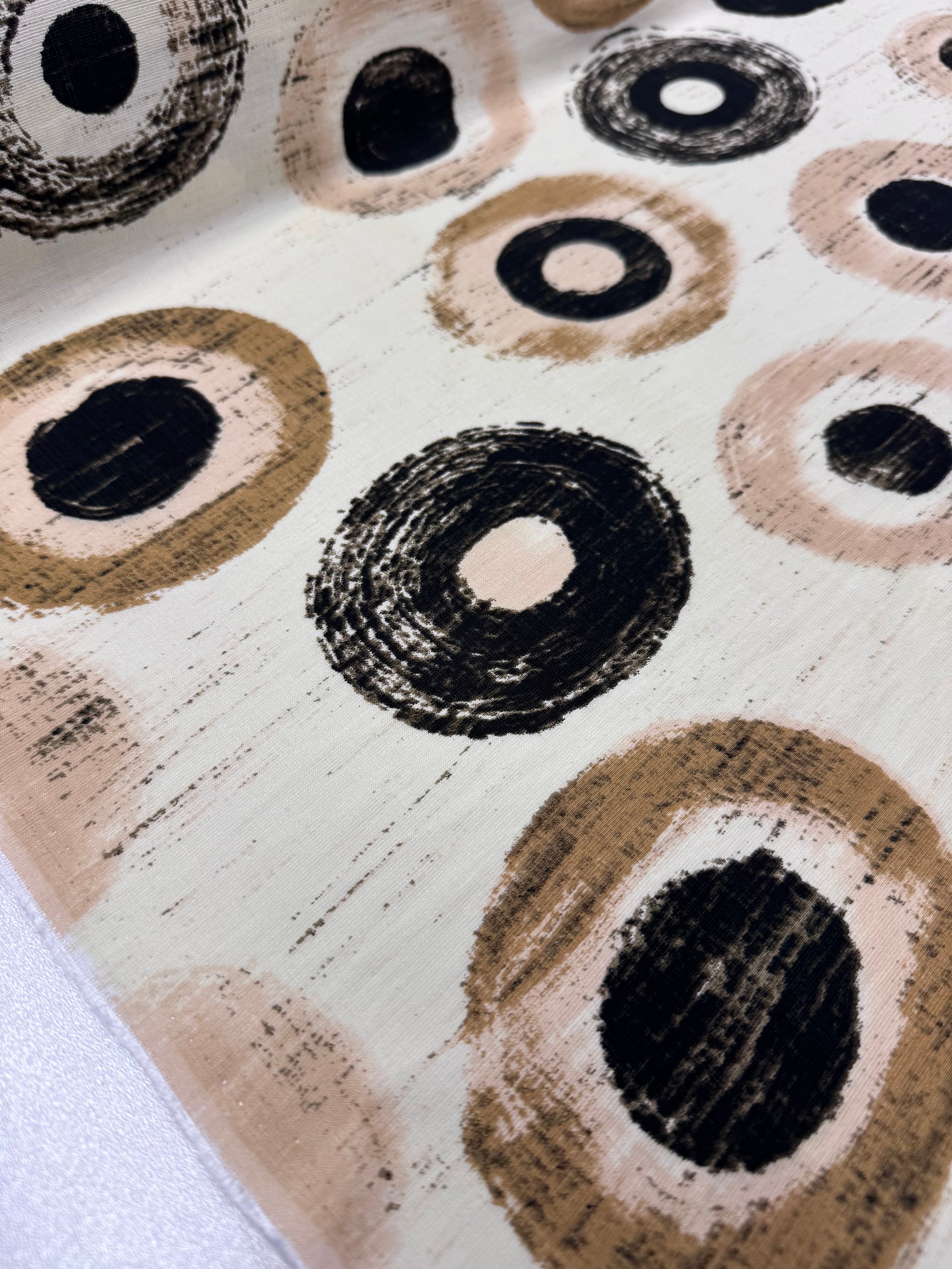 Linen Blend - Desert Rings - 152cm