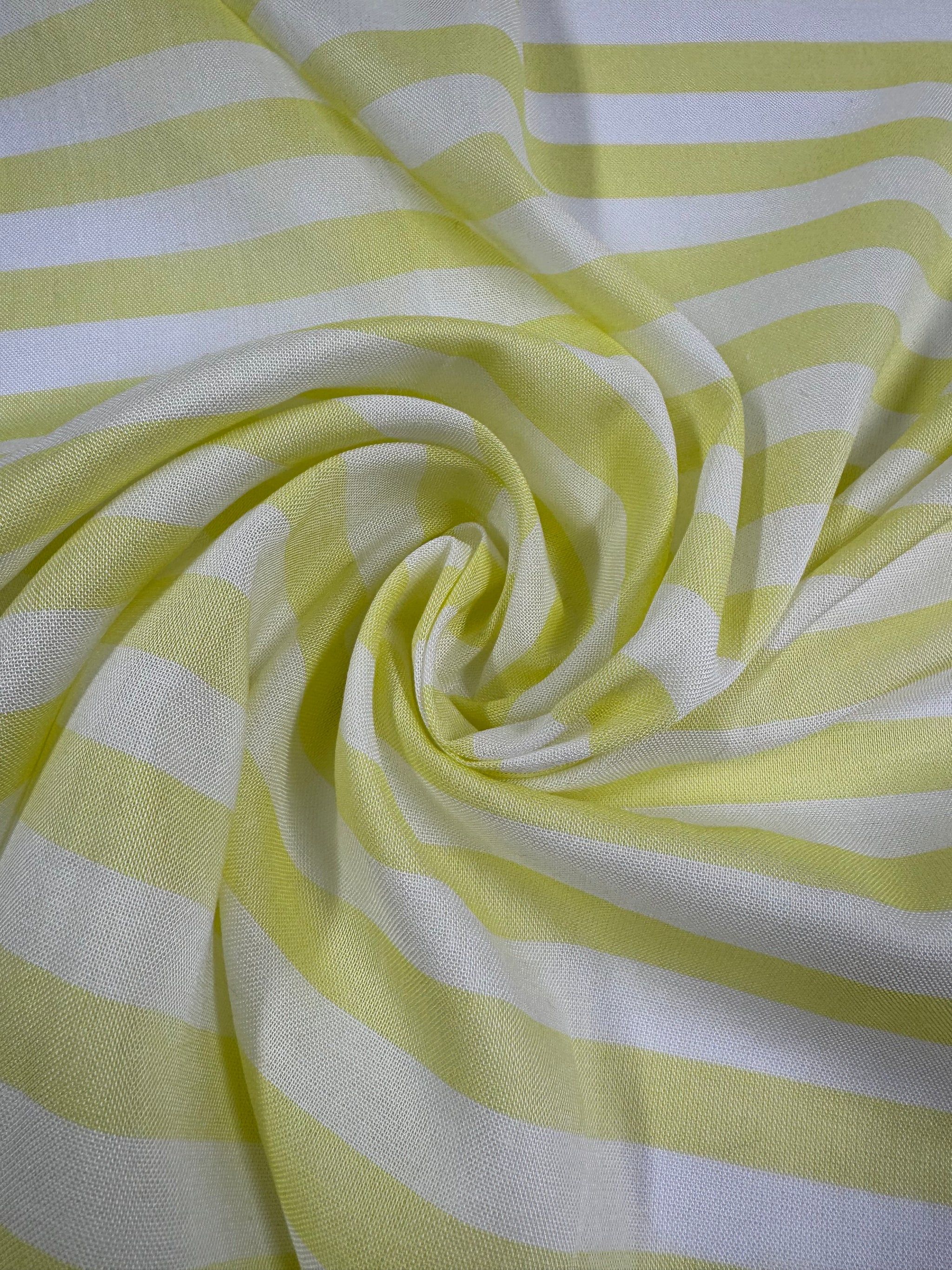Cotton Voile - Yellow & white - 145cm