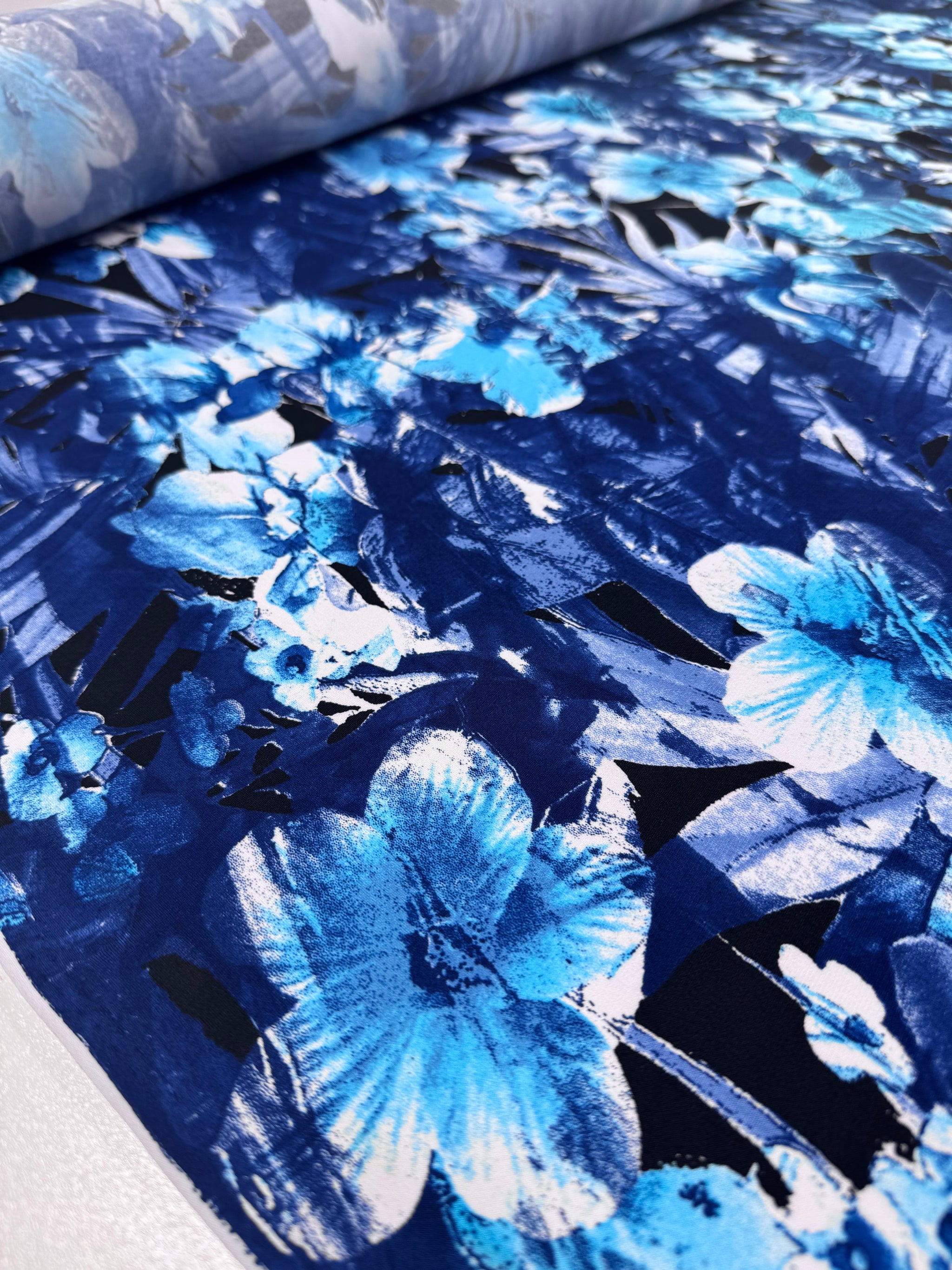 Designer Lycra - Twilight Flora - 150cm