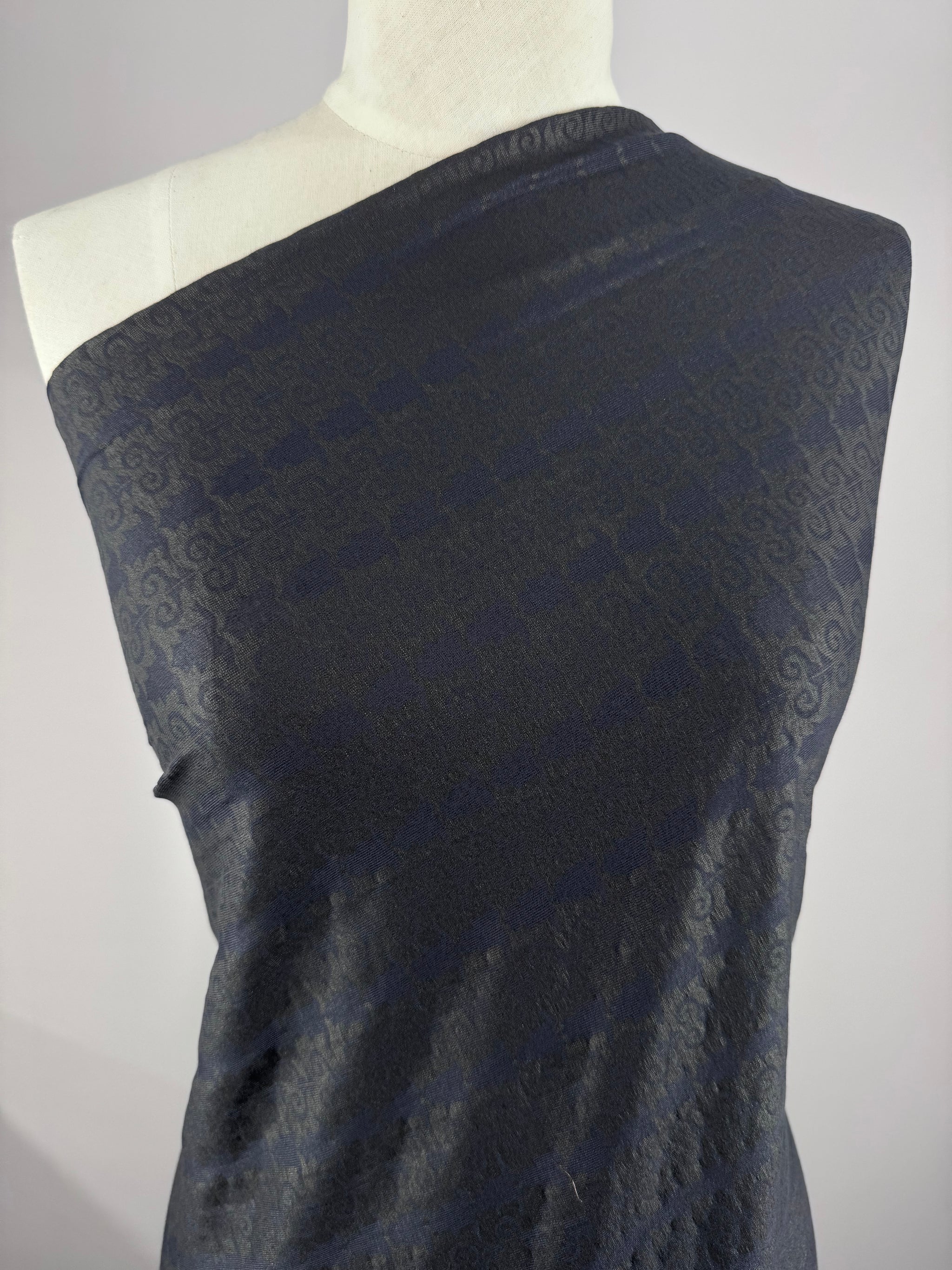 Viscose Knit - Midnight Embossed - 143cm