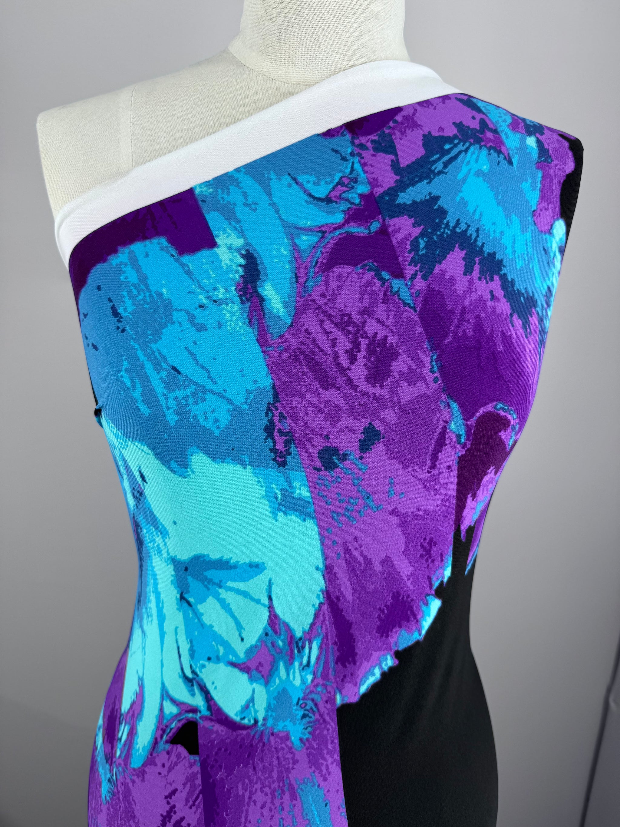 Designer Printed Lycra - Crystal Blush - 150cm