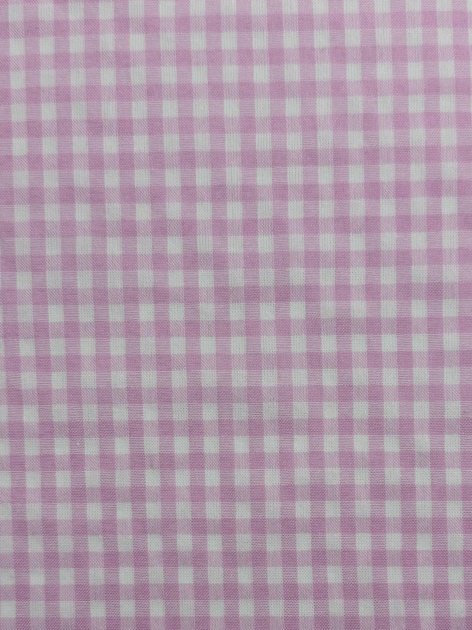 Linen Blend - Midi Pink & White - 145cm