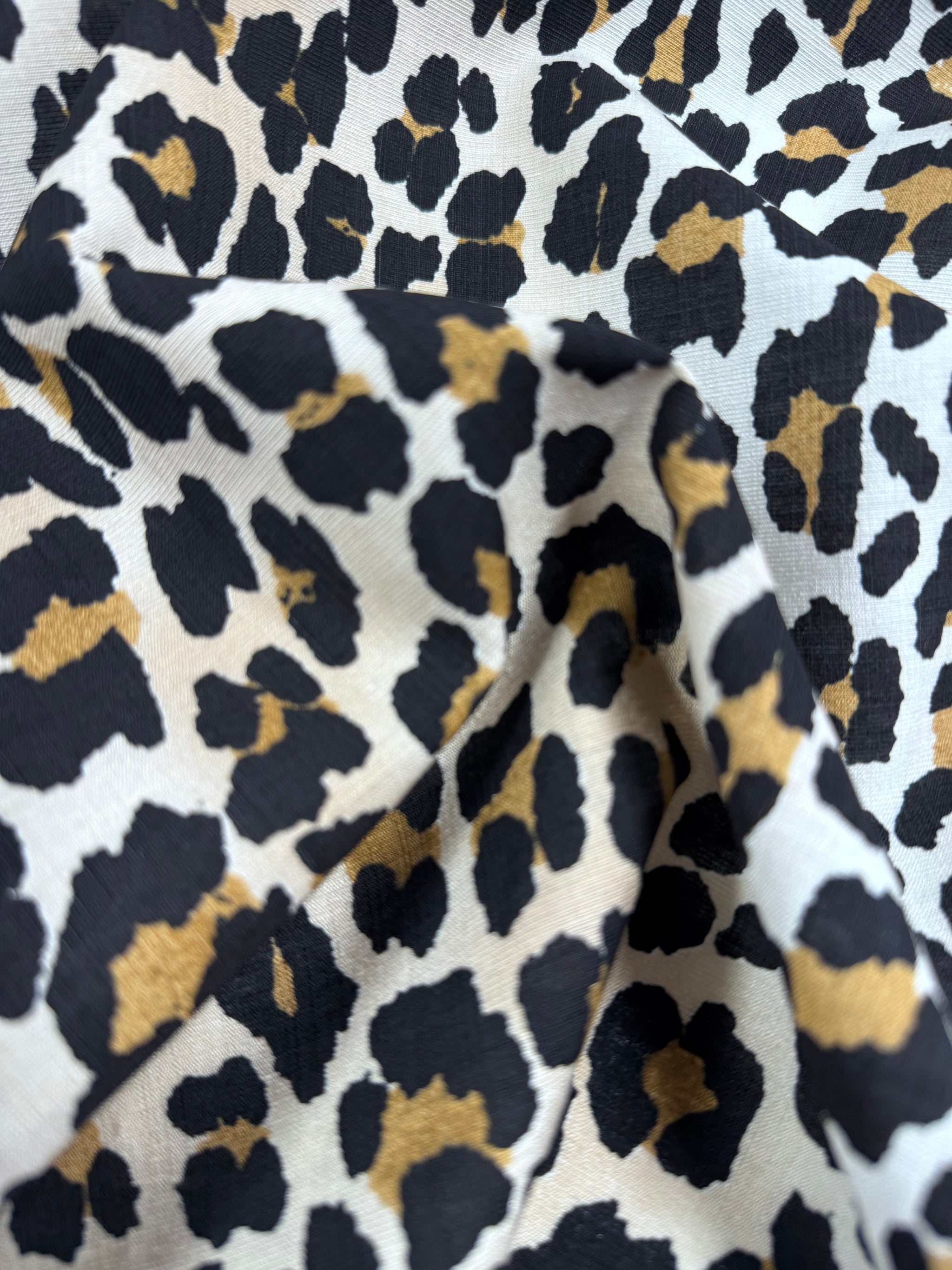 Linen Blend - Dingo Spot - 152cm