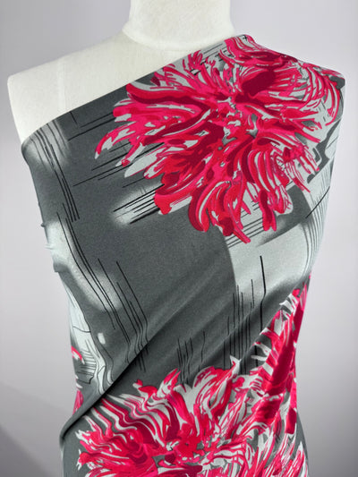 Designer Lycra - Graphic Peony - 150cm