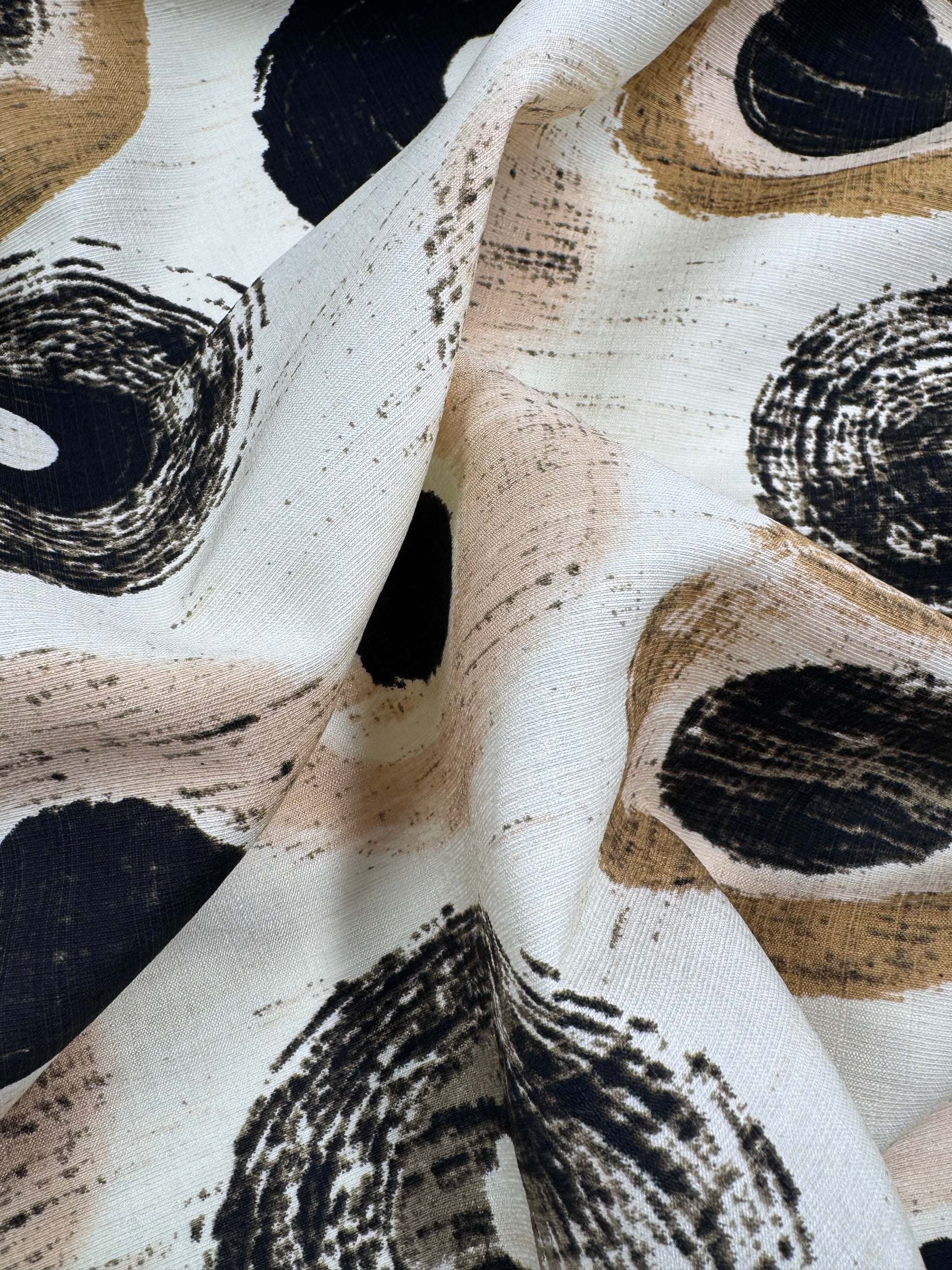 Linen Blend - Desert Rings - 152cm
