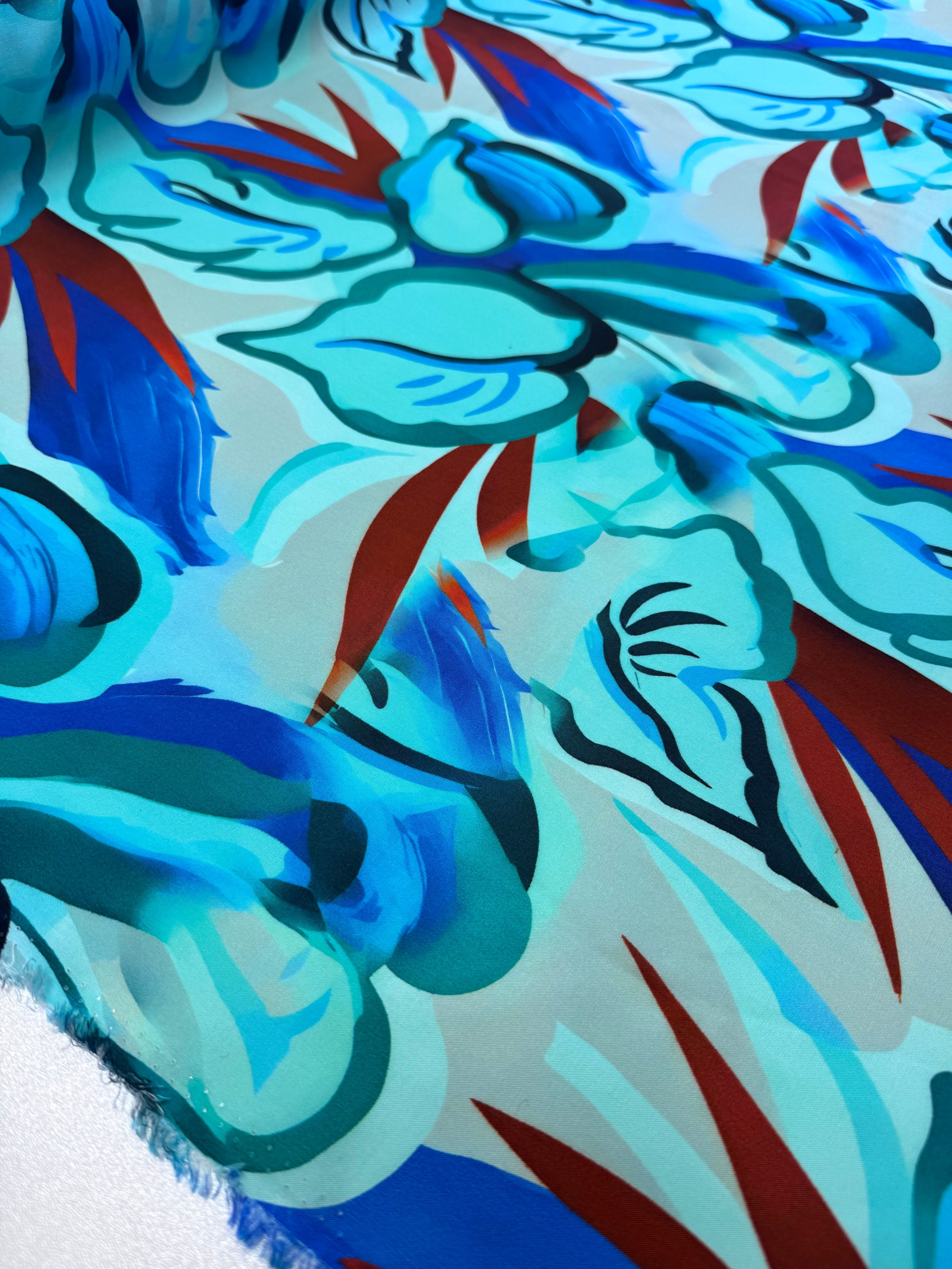 Designer Rayon - Aqua Current - 145cm