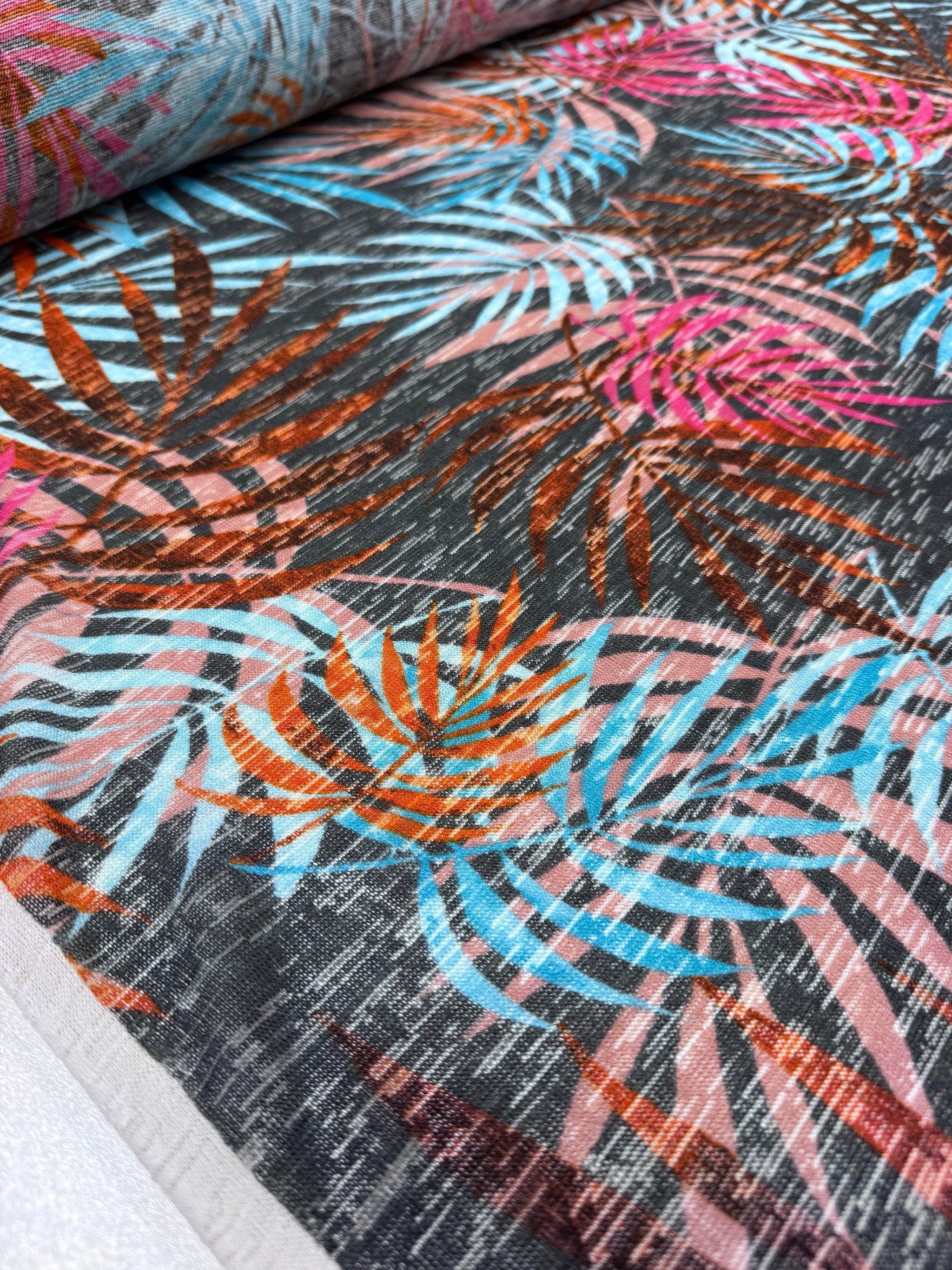 Textured Knit - Tropic Ember - 145cm