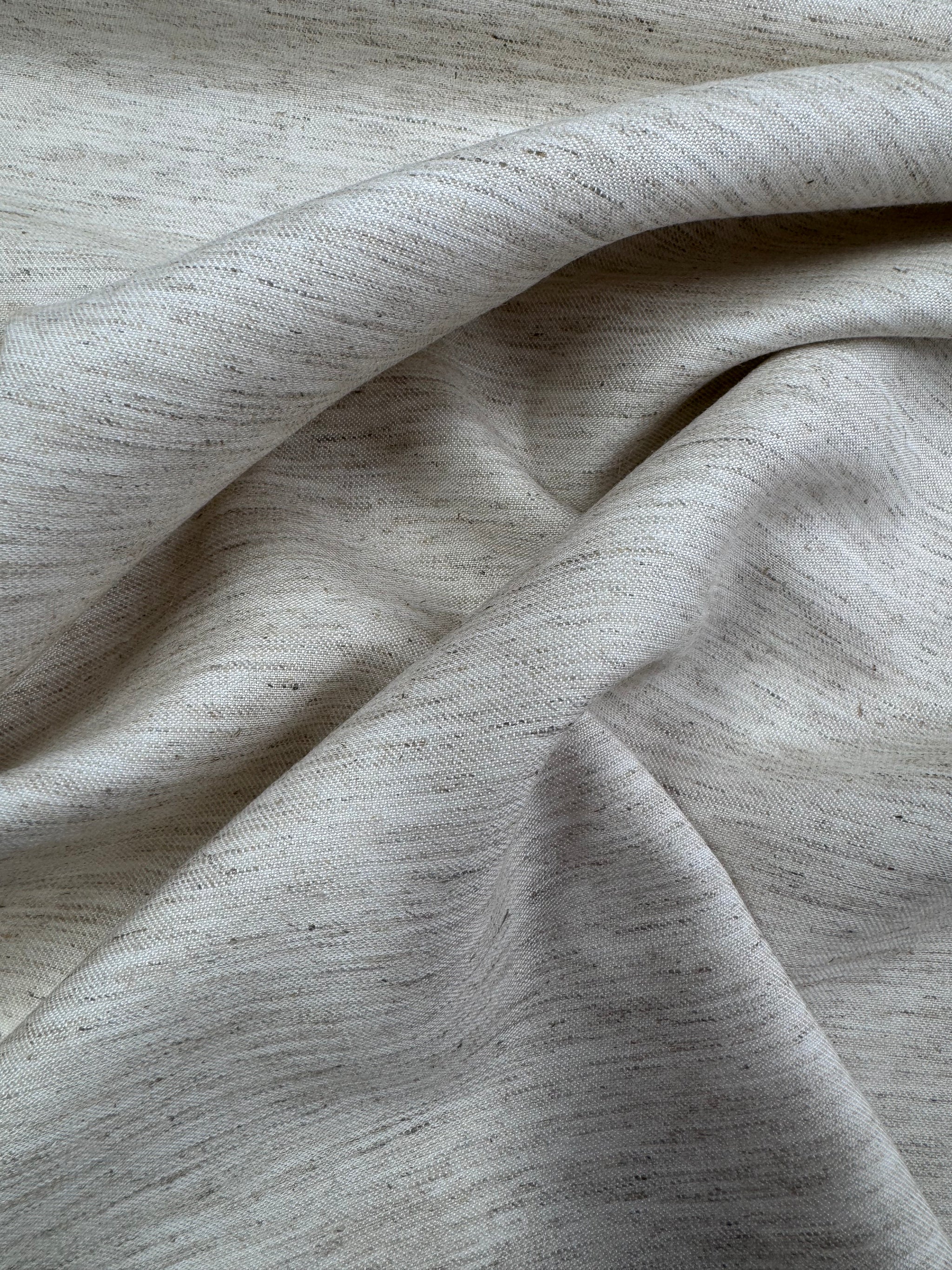 Linen Blend - Natural Marle - 135cm