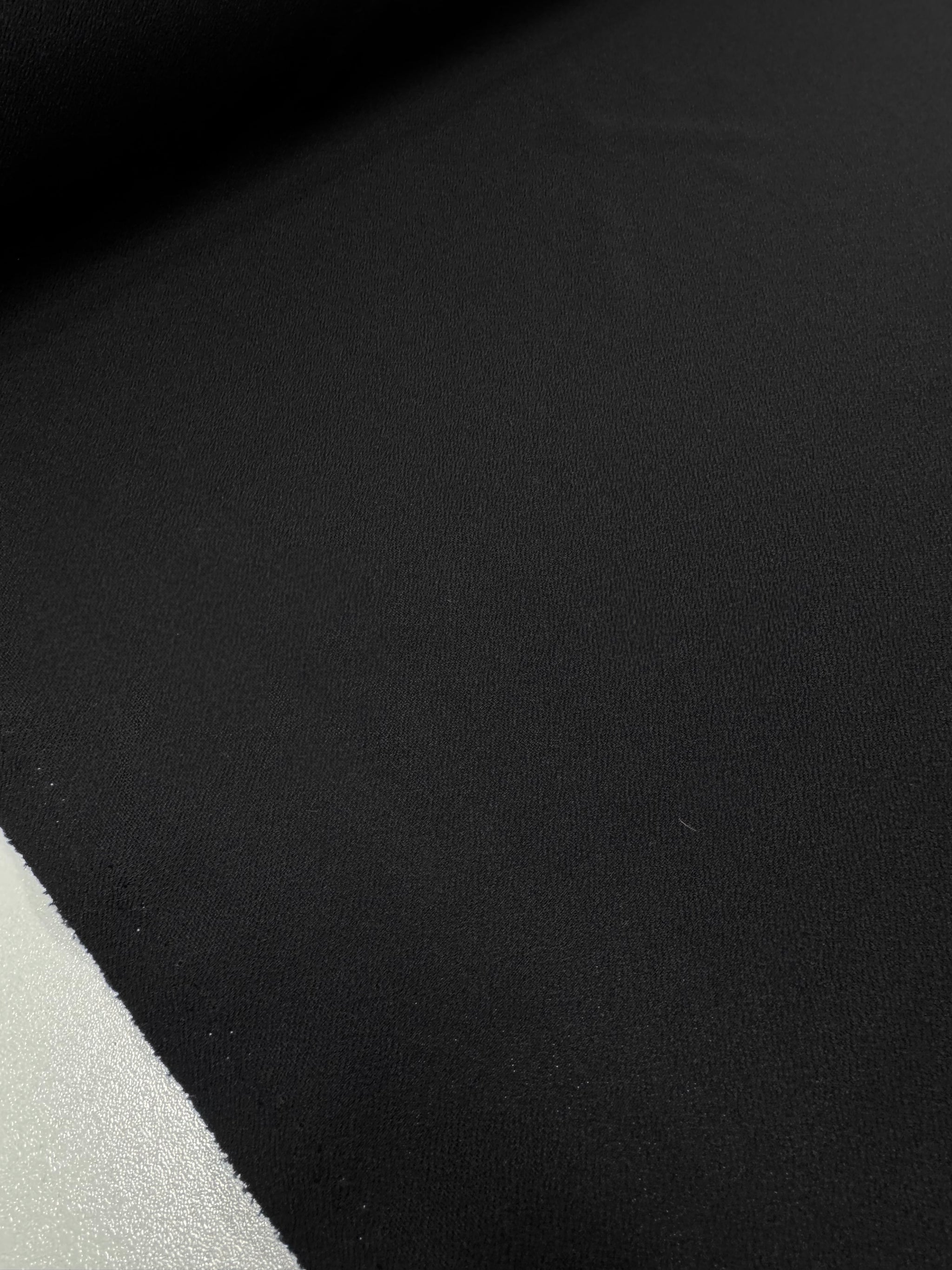 French Crepe Jersey - Black - 145cm