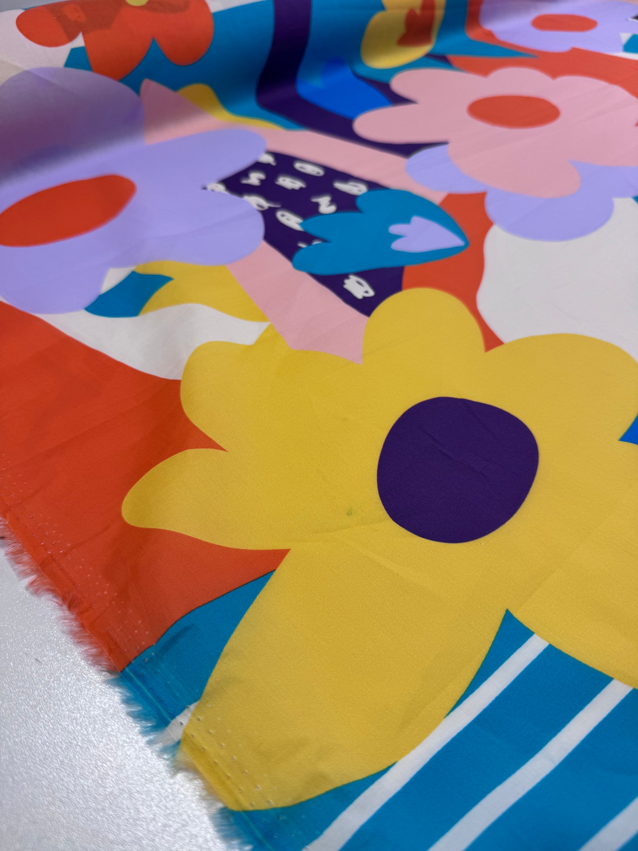 Cotton Voile - Abstract Bloom - 145cm