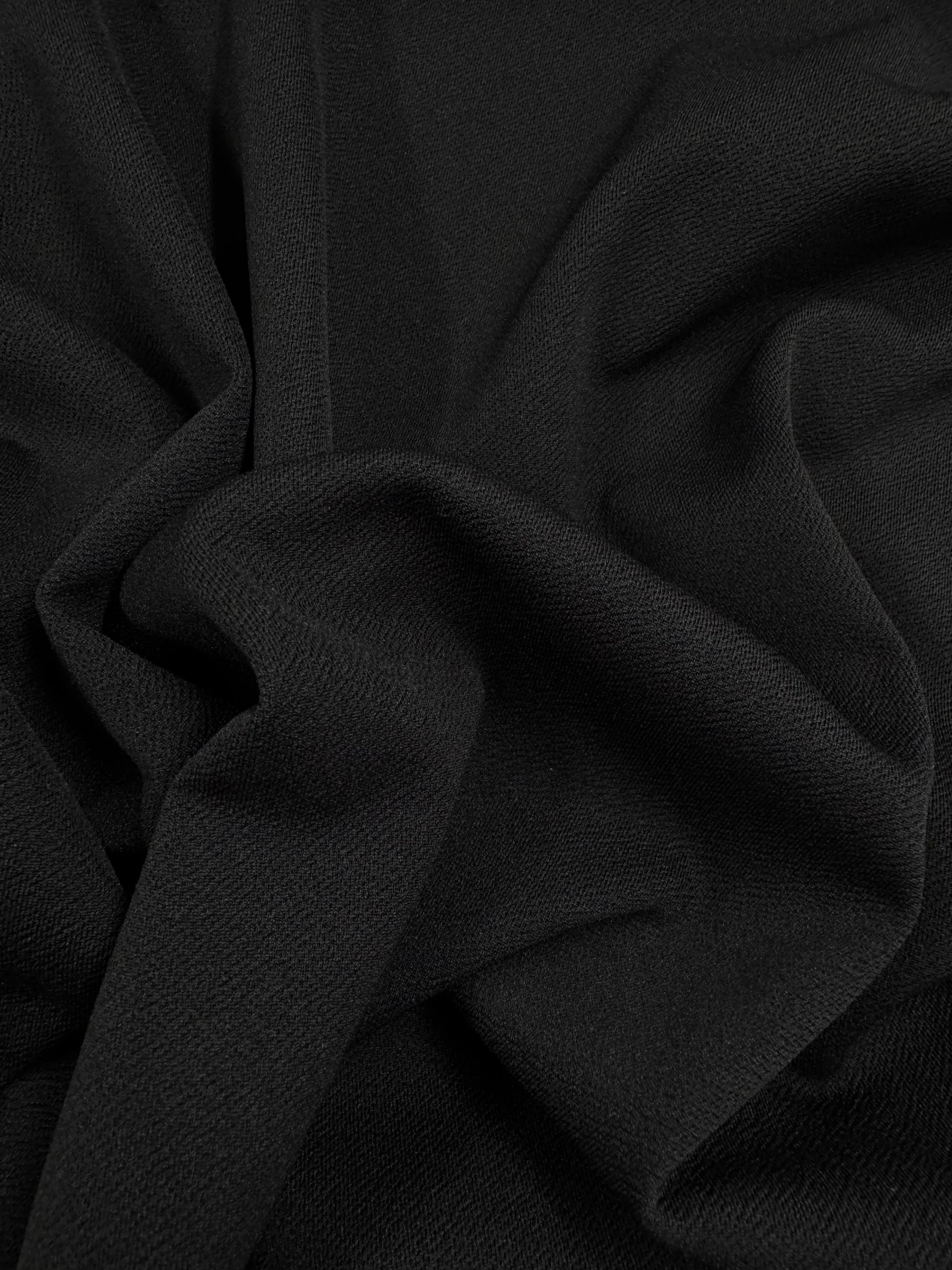 French Crepe Jersey - Black - 145cm