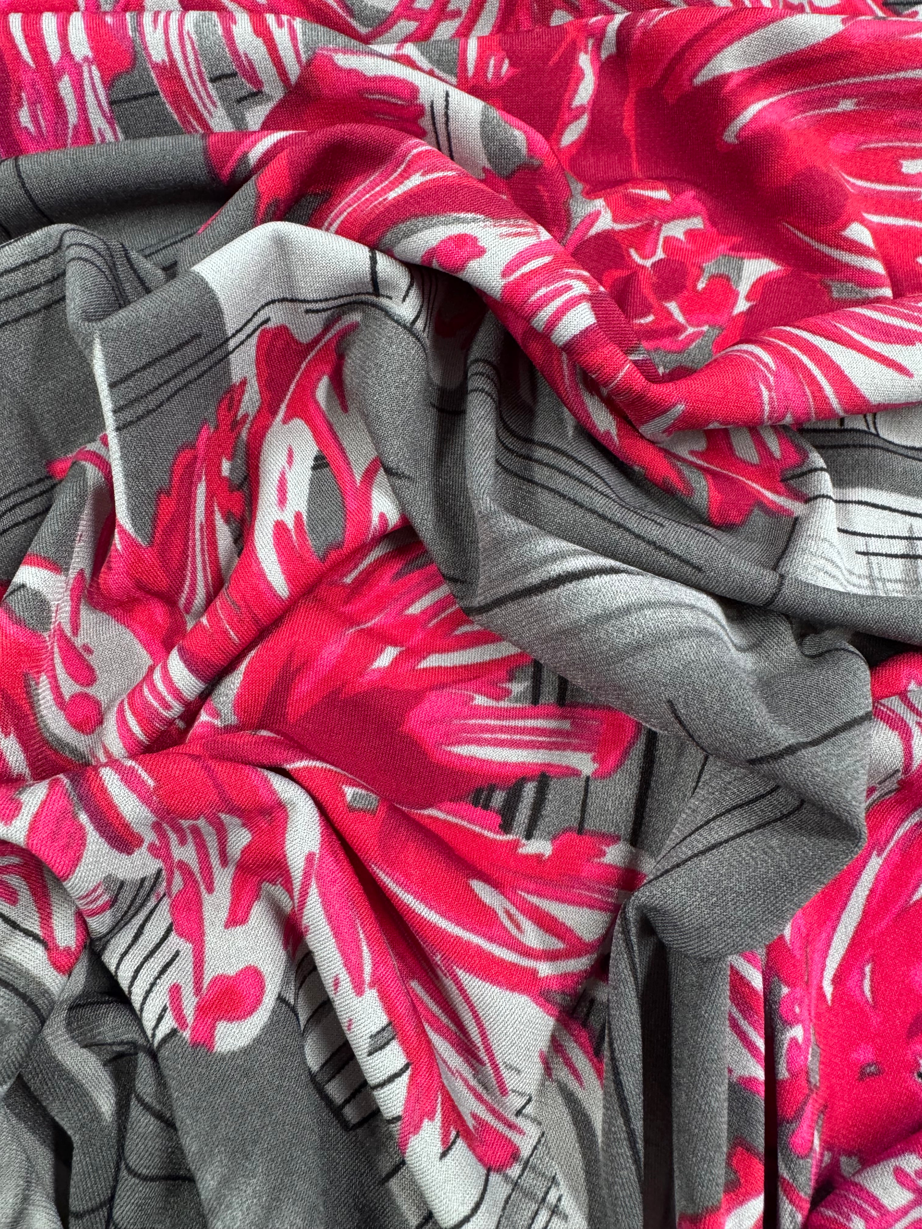 Designer Lycra - Graphic Peony - 150cm