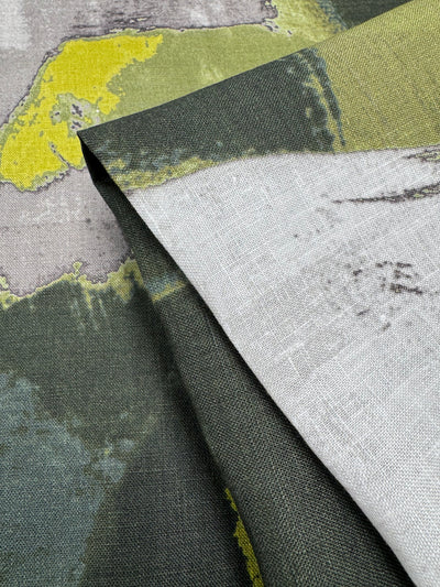 100% Pure Linen Lawn - Abstract Landscape - 132Cm