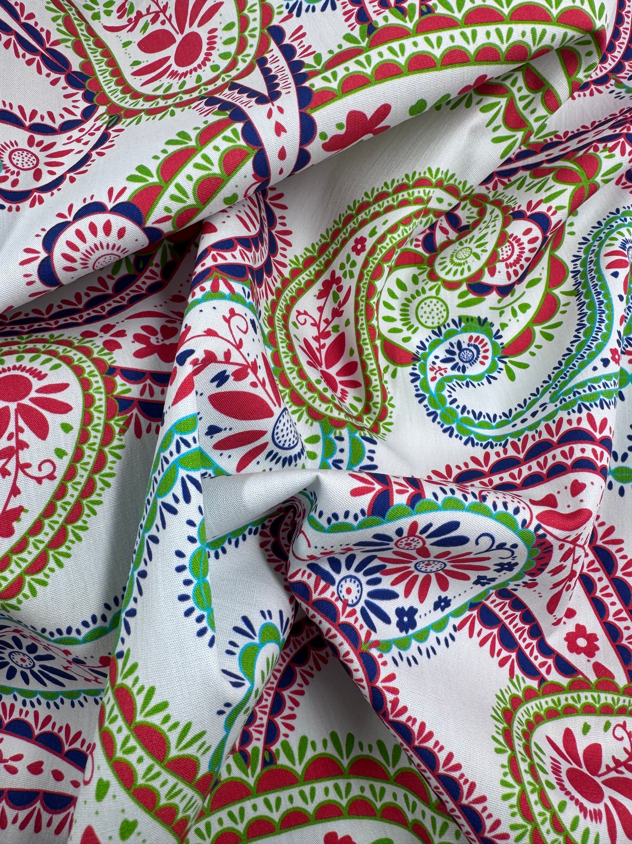 Printed Cotton - Festif Paisley - 150cm